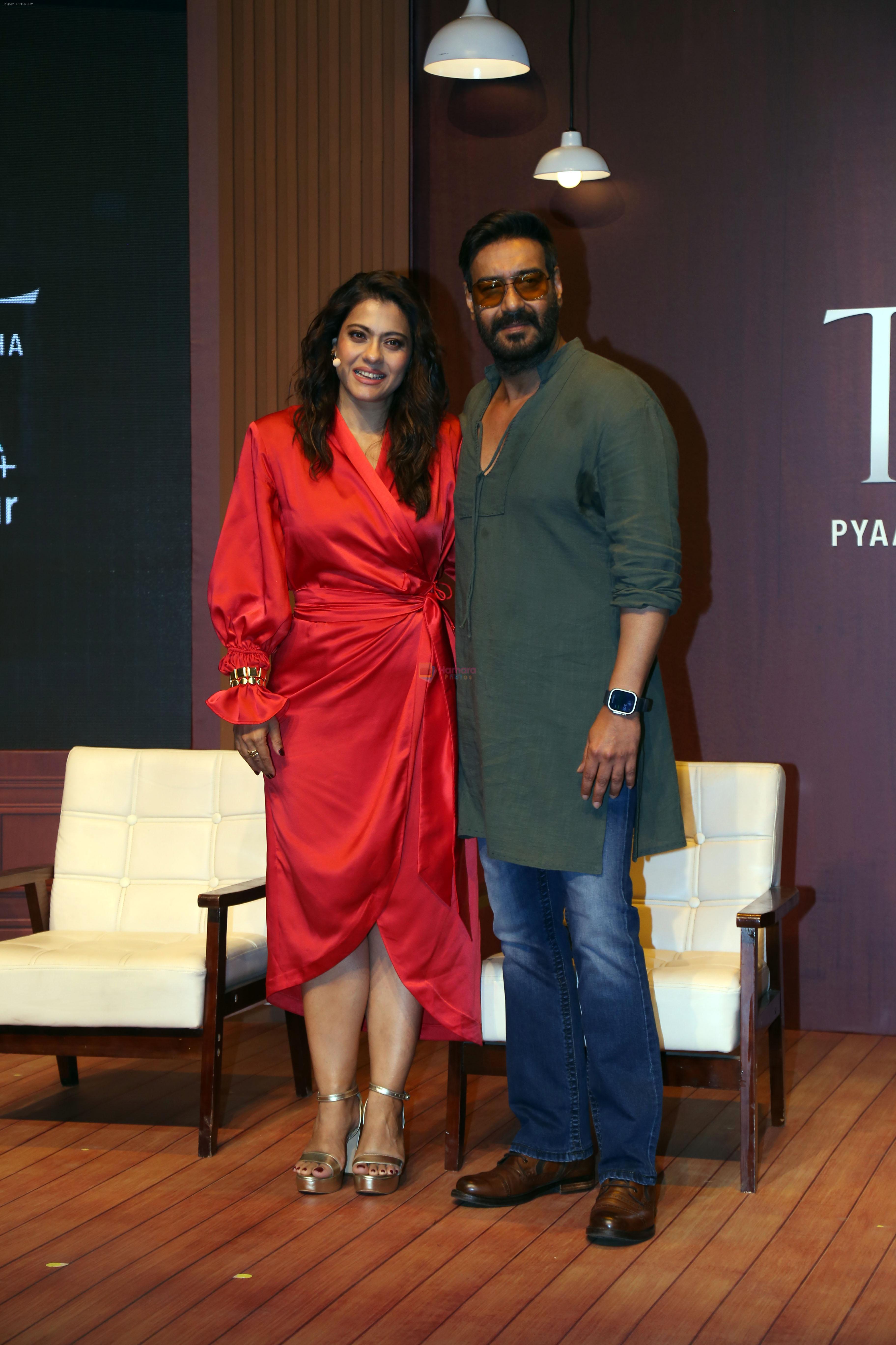 Kajol with her hubby Ajay Devgn at the Trailer Launch of Web Series The Trial Pyaar Kanoon Dhokha