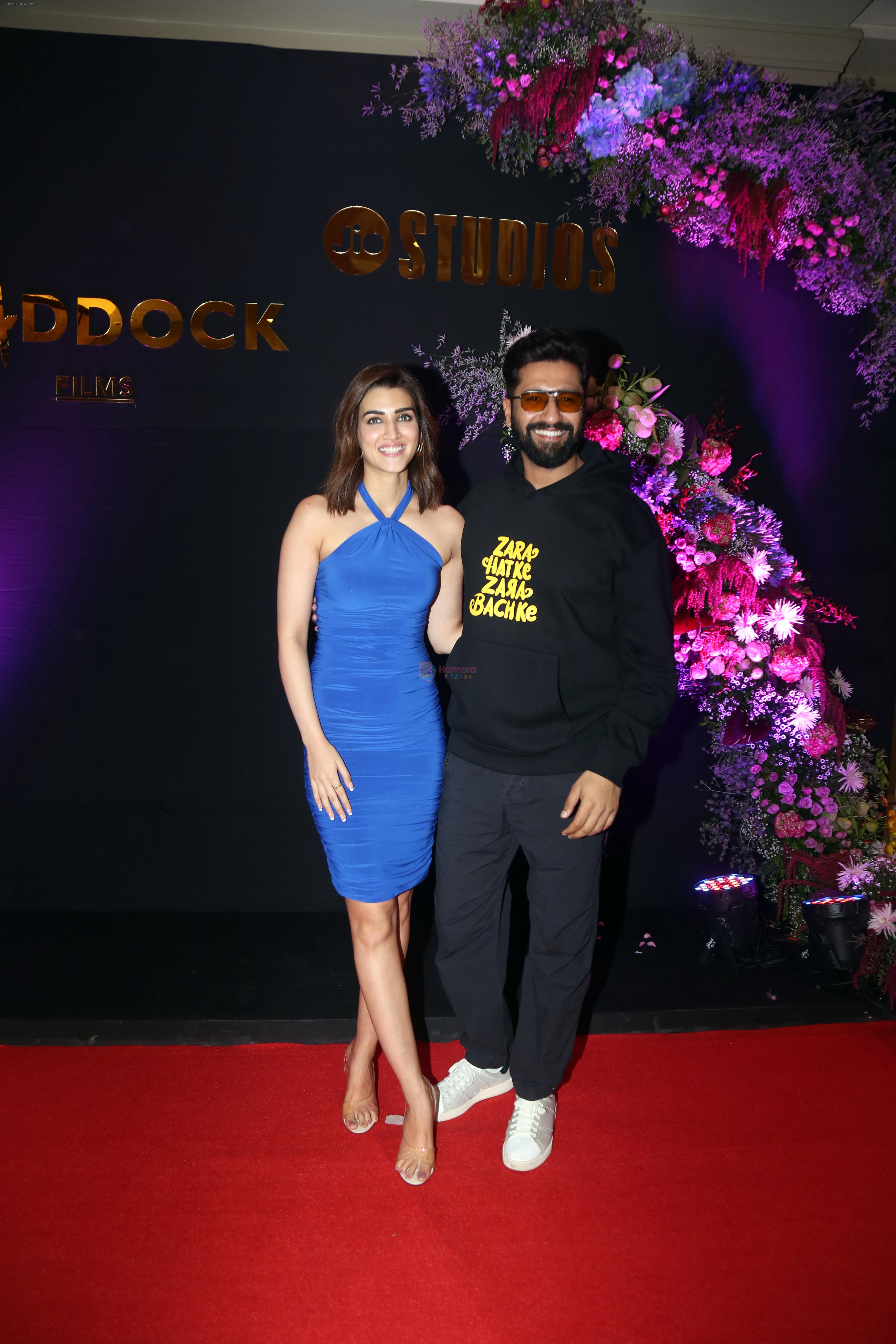 Kriti Sanon and Vicky Kaushal at The Success Party of Film Zara Hatke Zara Bachke on 12 Jun 2023