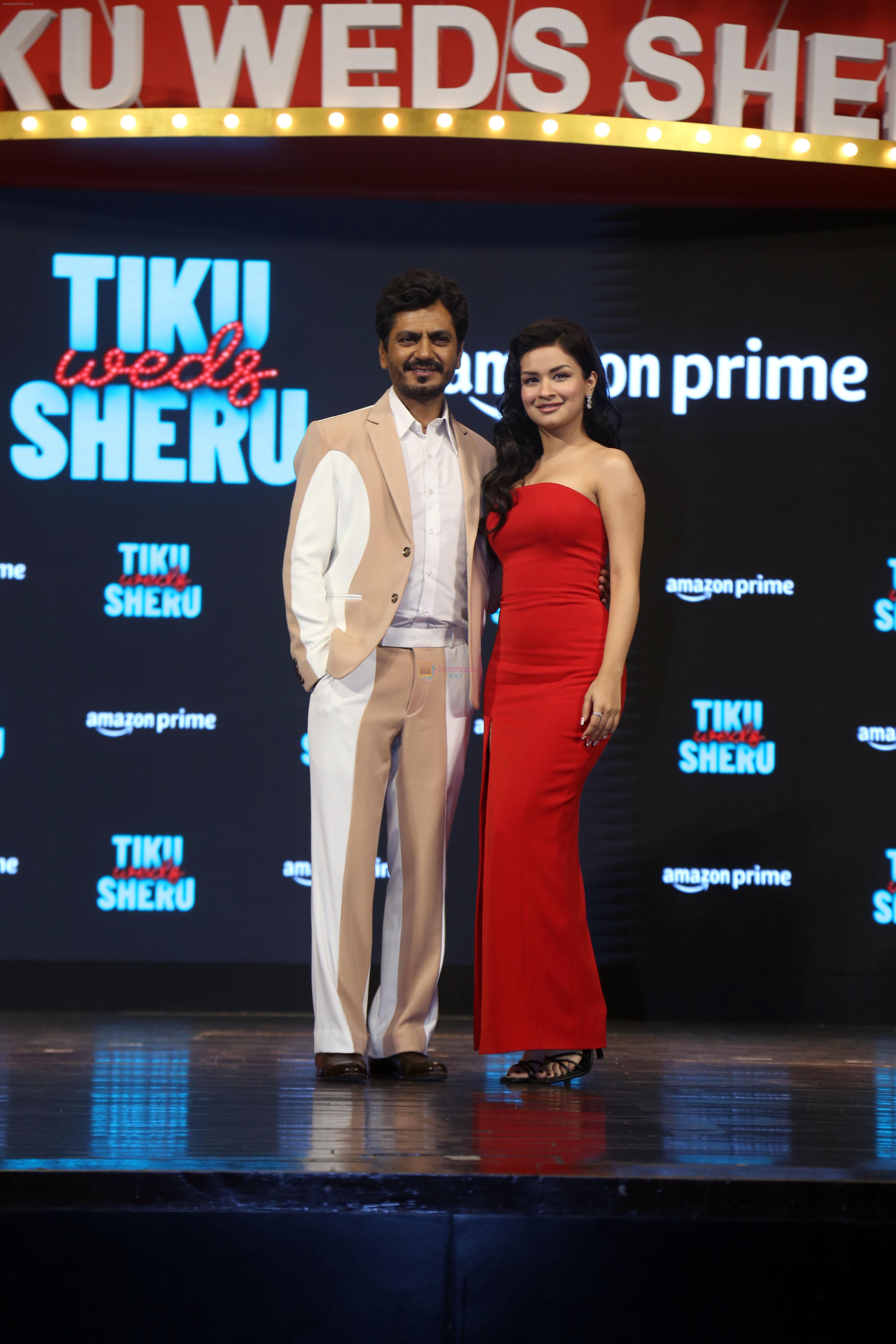 Nawazuddin Siddiqui, Avneet Kaur at the trailer launch of film Tiku Weds Sheru on 14 Jun 2023