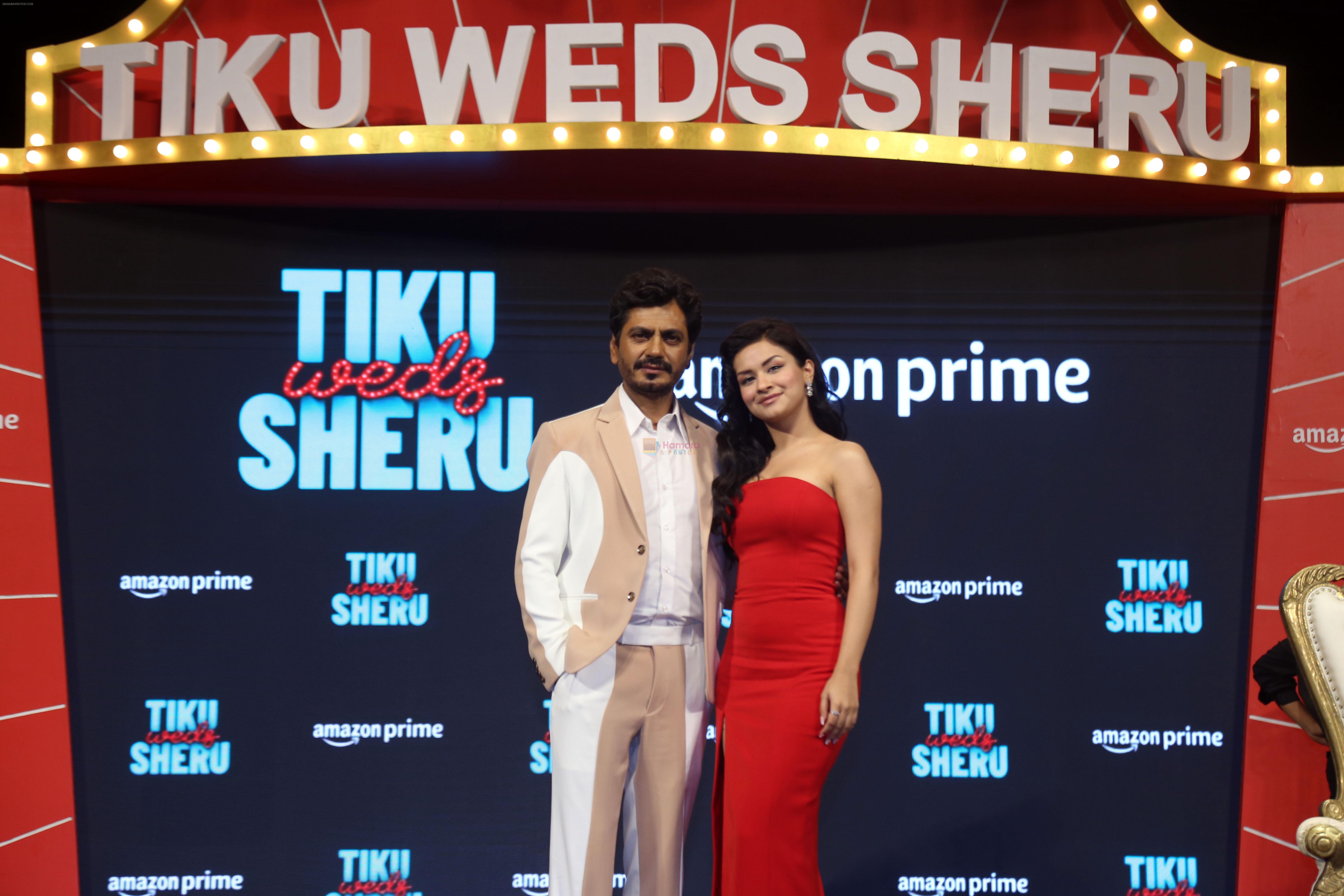Nawazuddin Siddiqui, Avneet Kaur at the trailer launch of film Tiku Weds Sheru on 14 Jun 2023