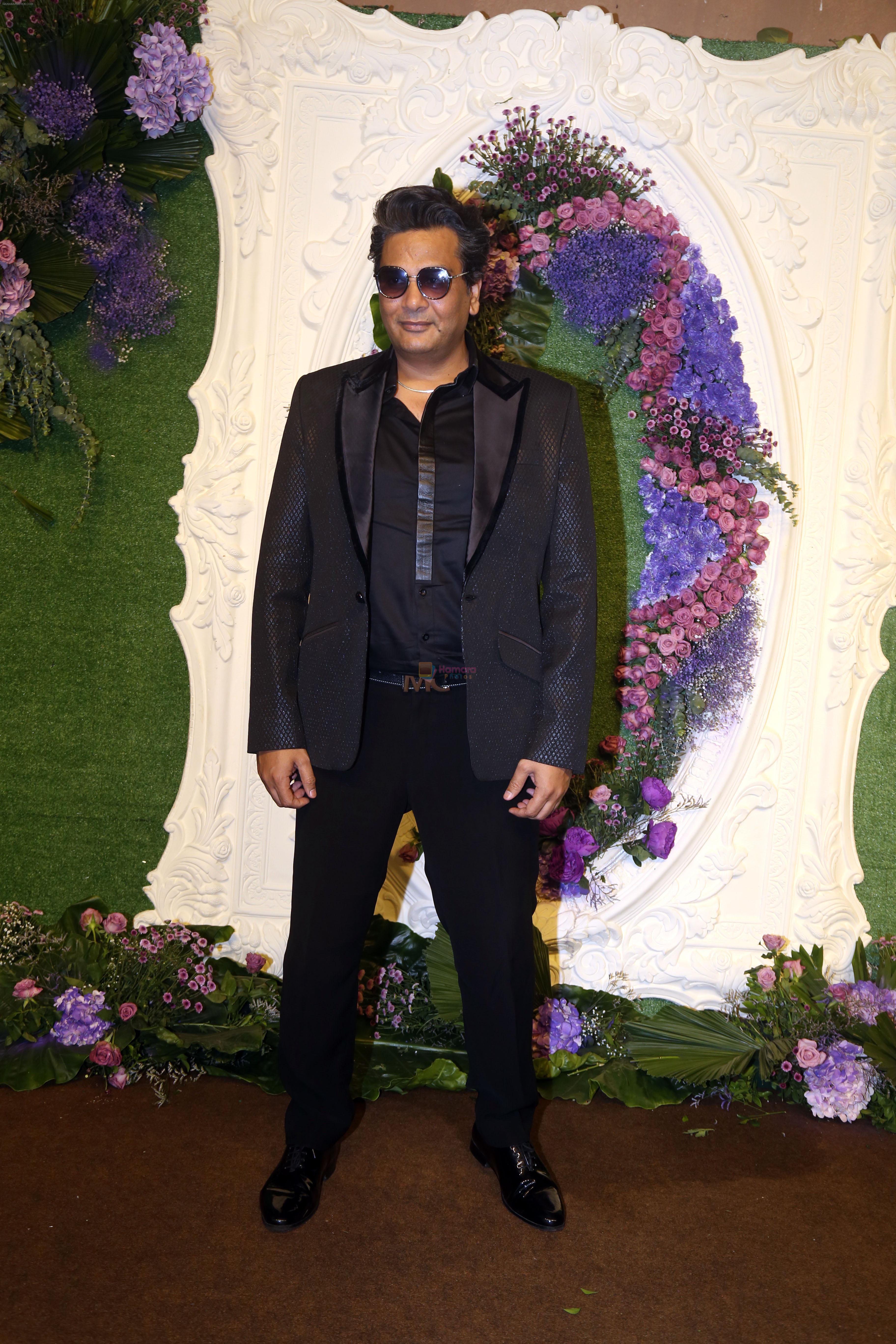 Mukesh Chhabra Pose for media at the reception of Karan Deol and Drisha Acharya on 18 Jun 2023