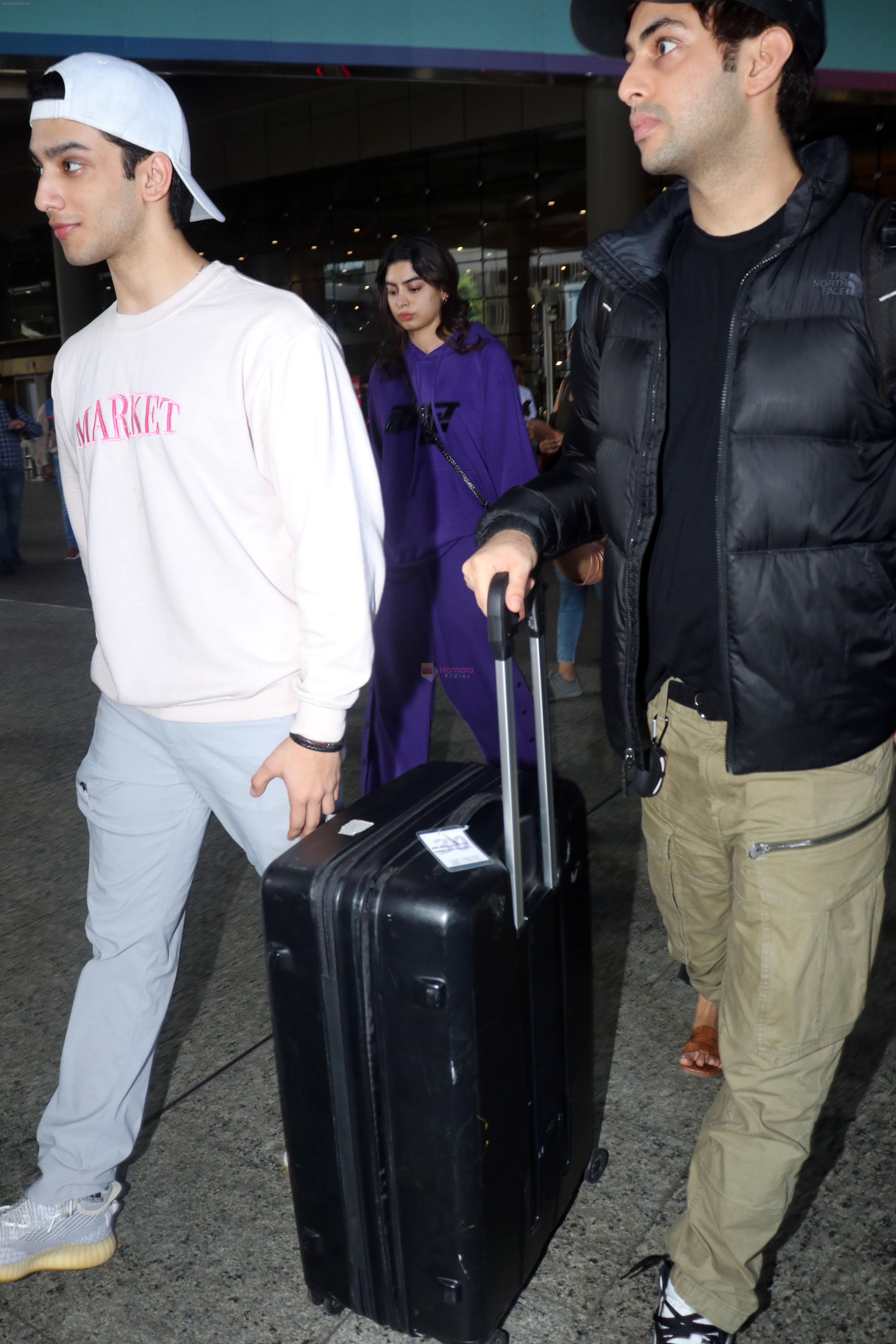 Agstya Nanda and The Archies cast seen at the airport on 20 Jun 2023