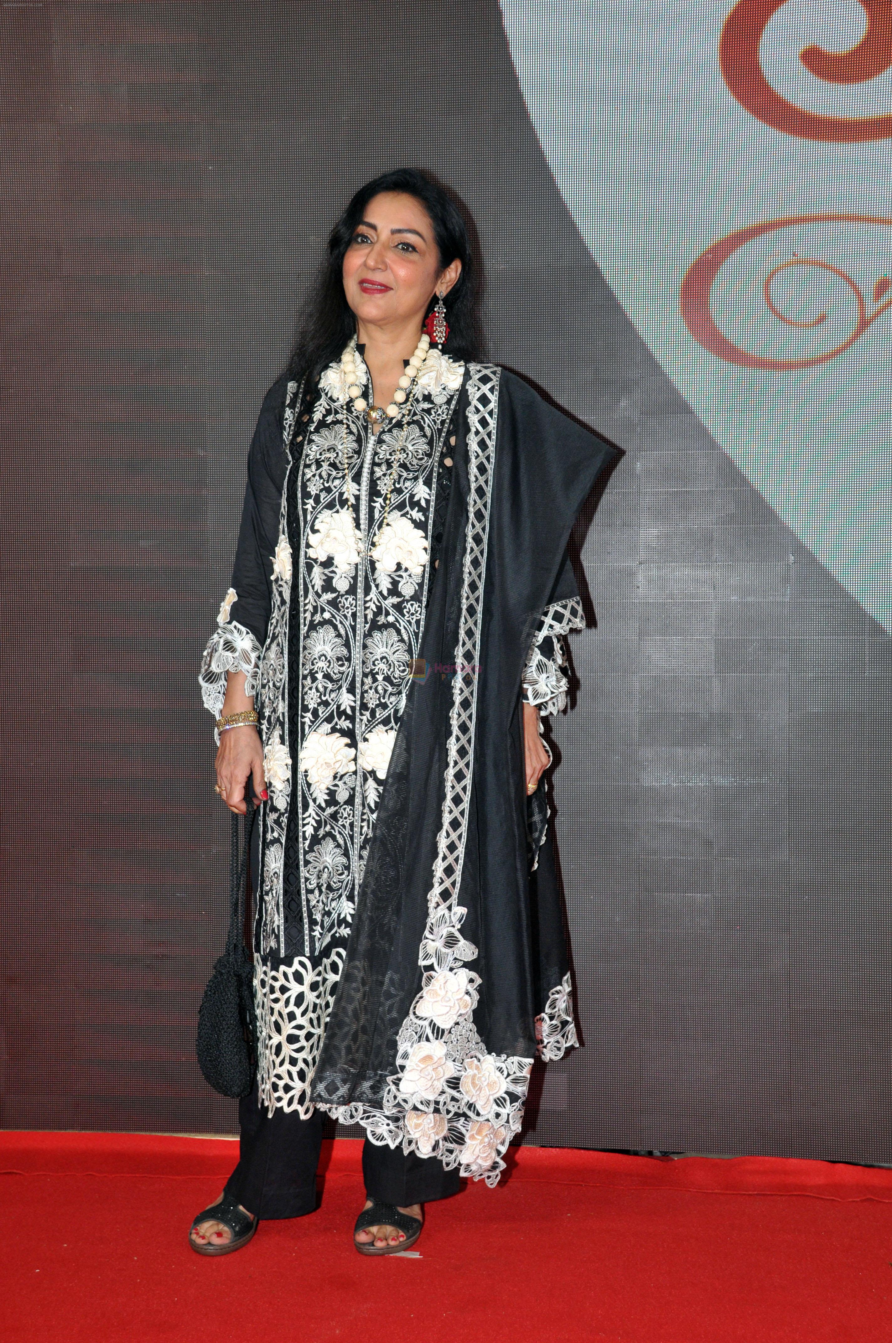 Anuradha Patel on the Red Carpet during screening of the Film Satyaprem Ki Katha on 28 Jun 2023