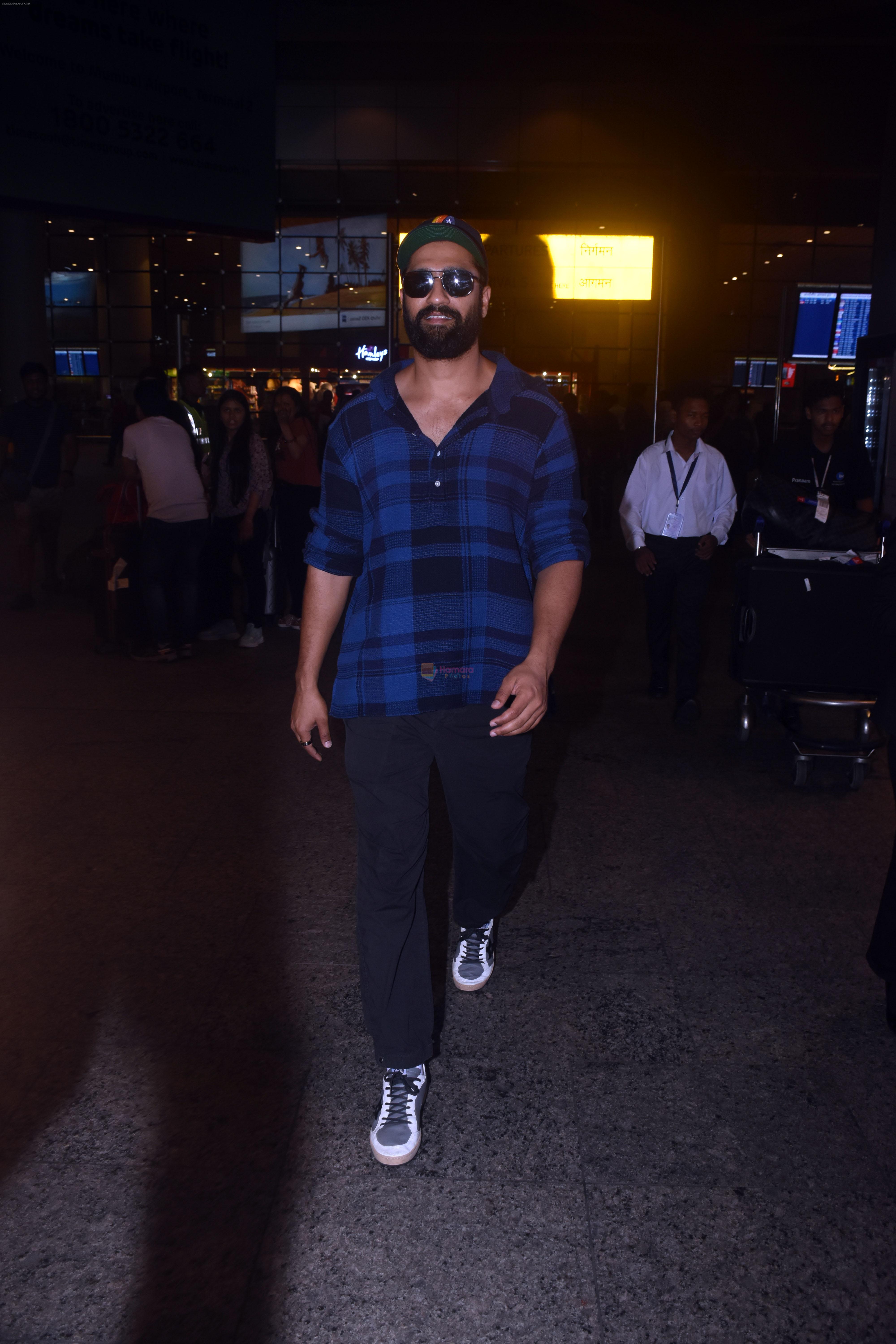 Vicky Kaushal seen in goggles at the airport on wee hours of 2 July 2023