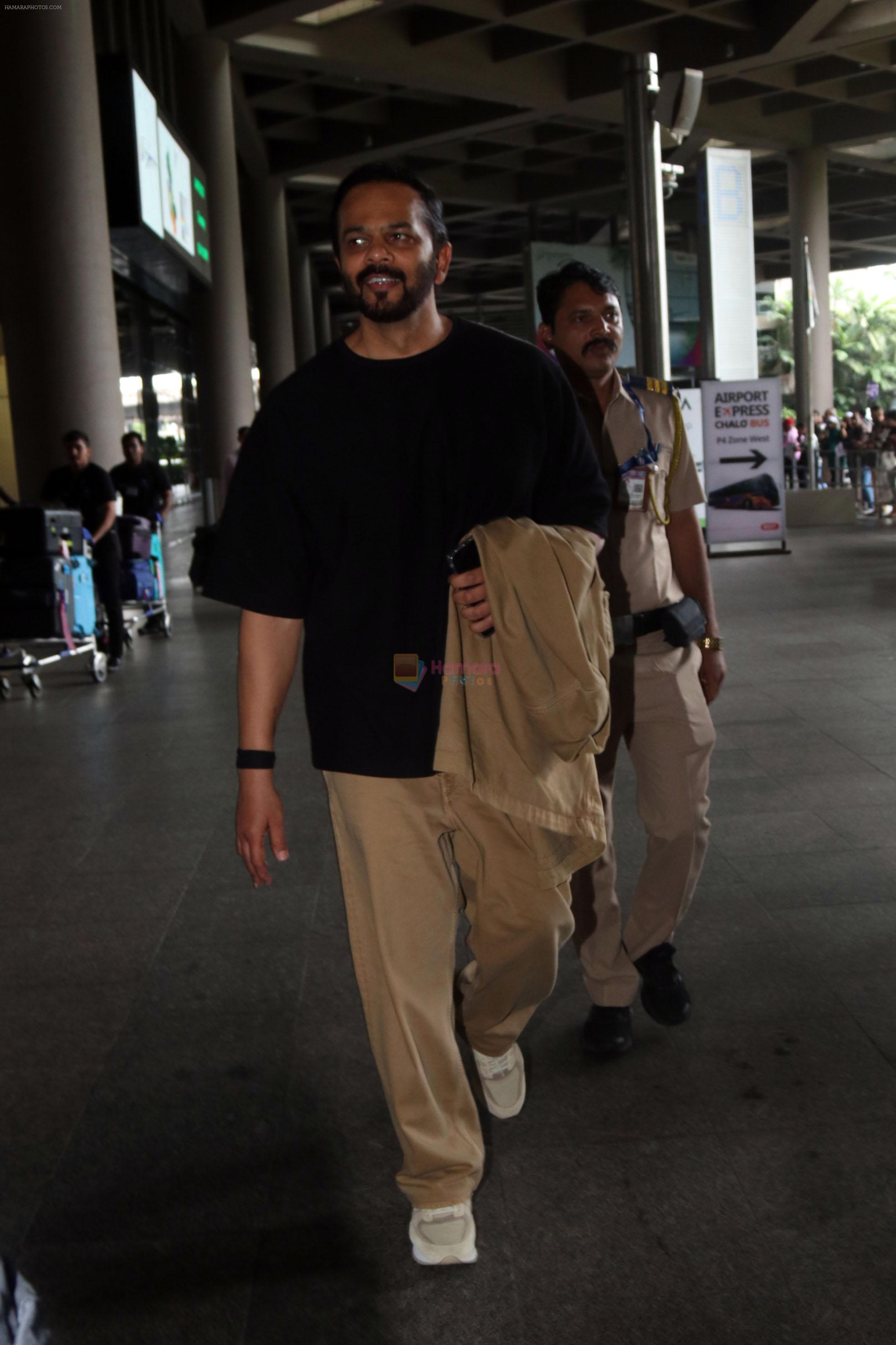 Rohit Shetty seen at the airport on 4 July 2023