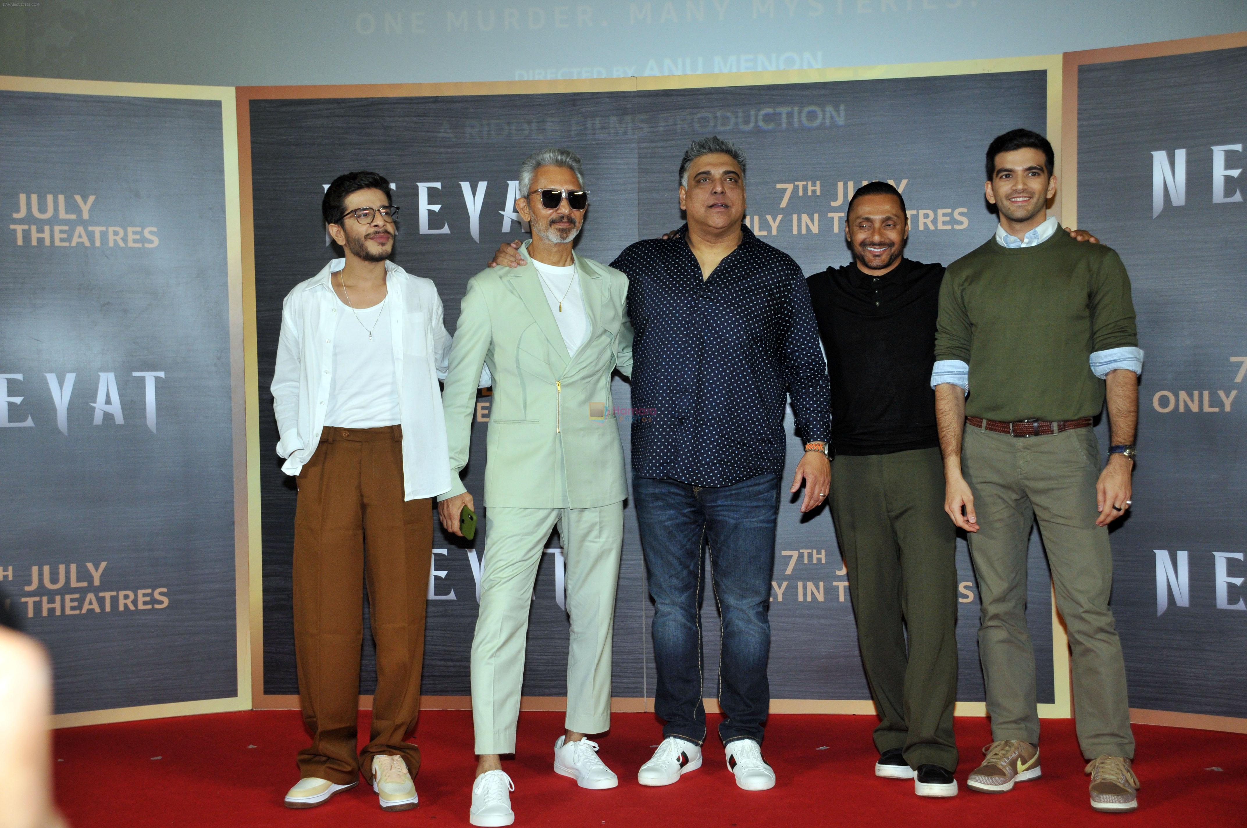 Shashank Arora, Ram Kapoor, Neeraj Kabi, Danesh Razvi, Rahul Bose at the Press Conference of film Neeyat on 5 July 2023