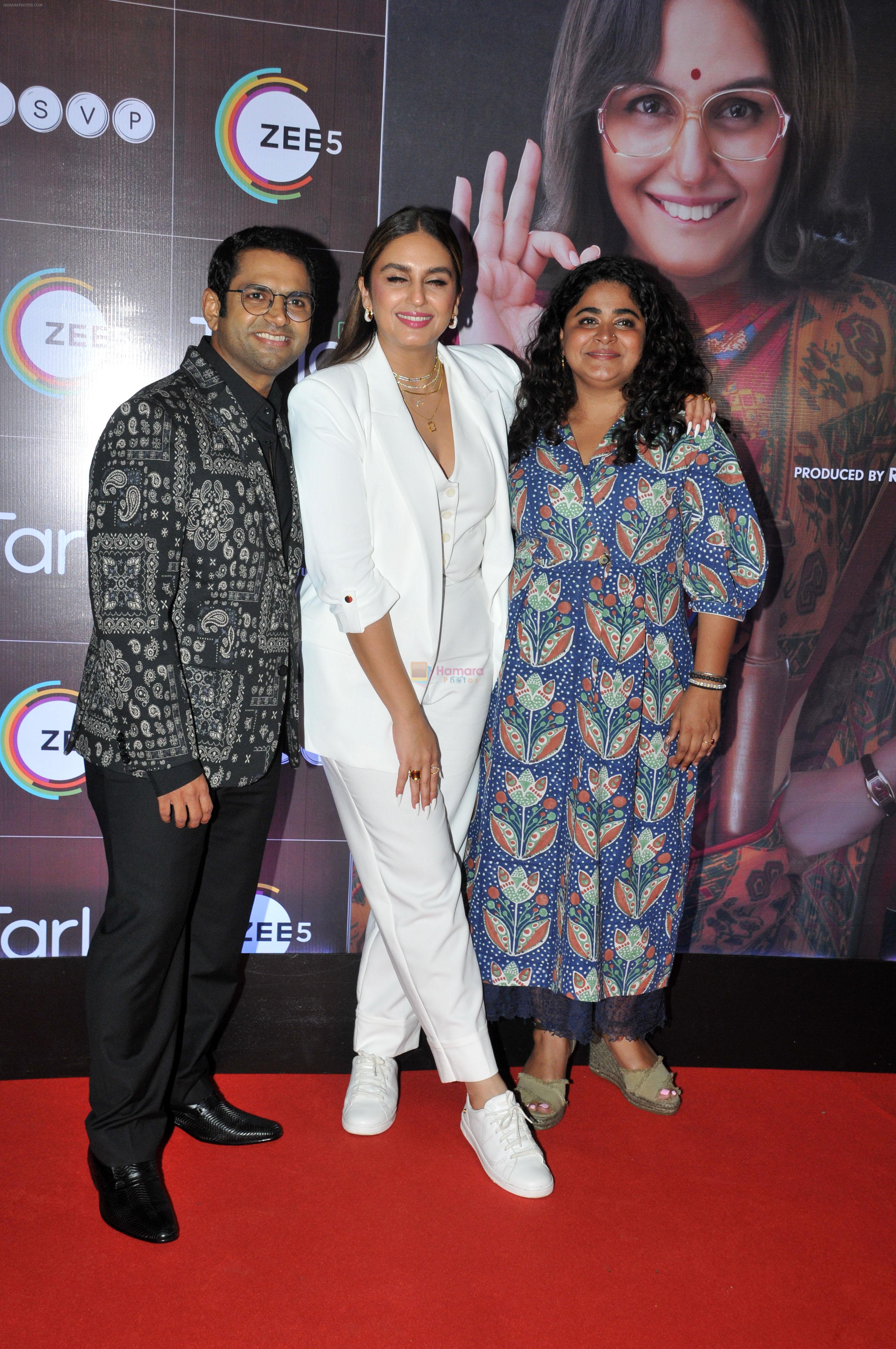 Sharib Hashmi, Huma Qureshi, Ashwiny Iyer Tiwari at the Screening of film Tarla on 6 July 2023