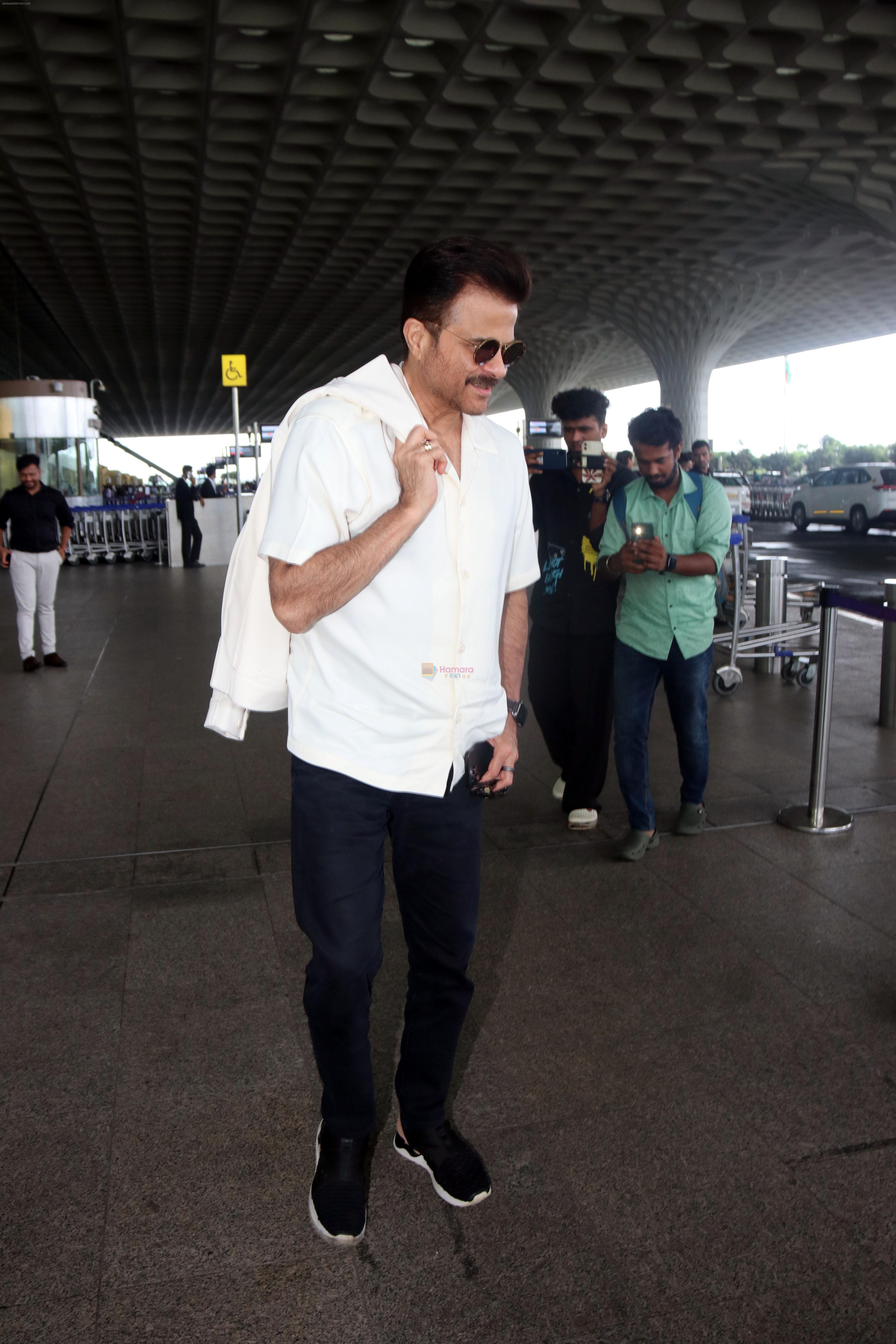 Anil Kapoor seen at the airport on 7 July 2023