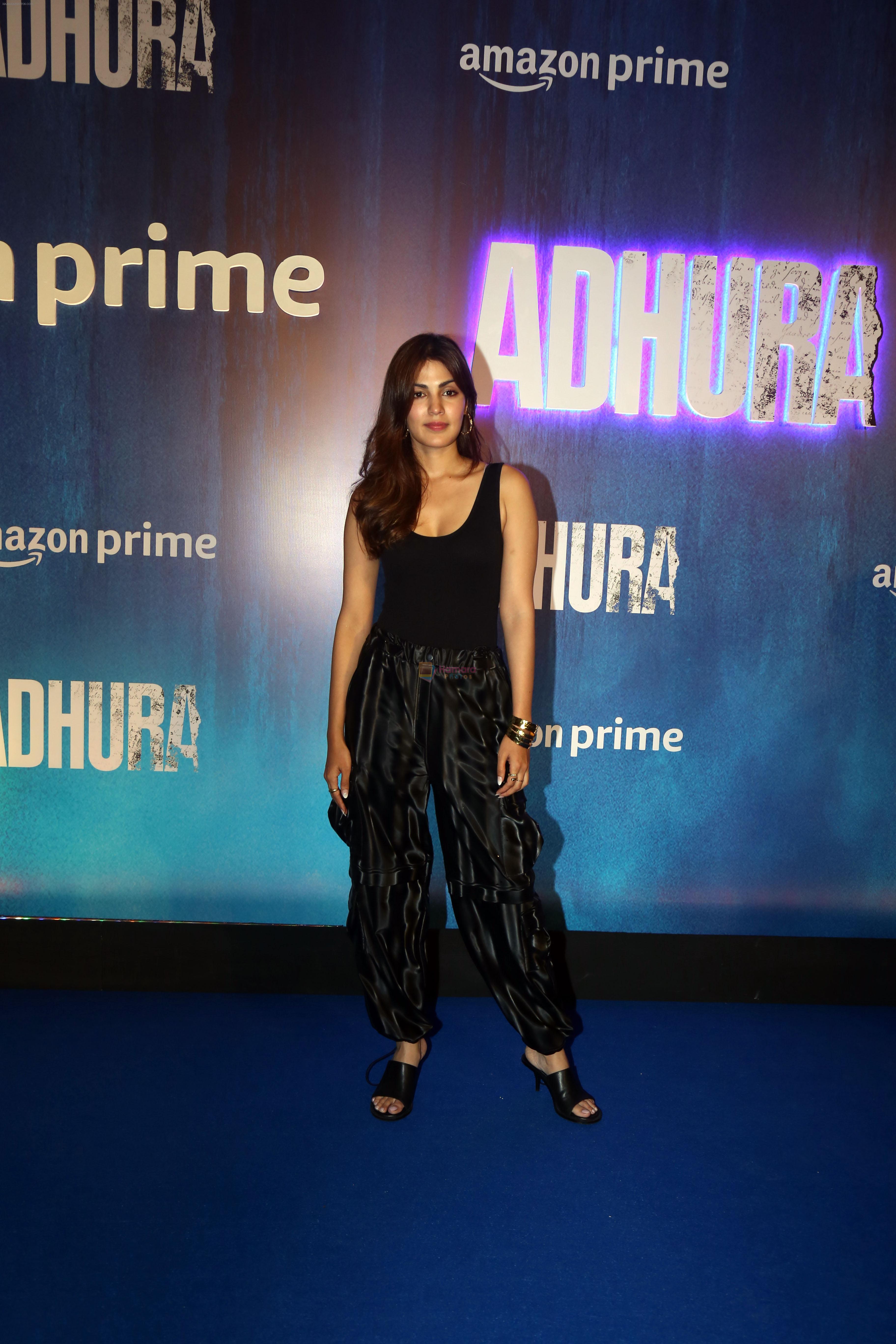 Rhea Chakraborty at the Screening of Horror Series Adhura on 6 July 2023