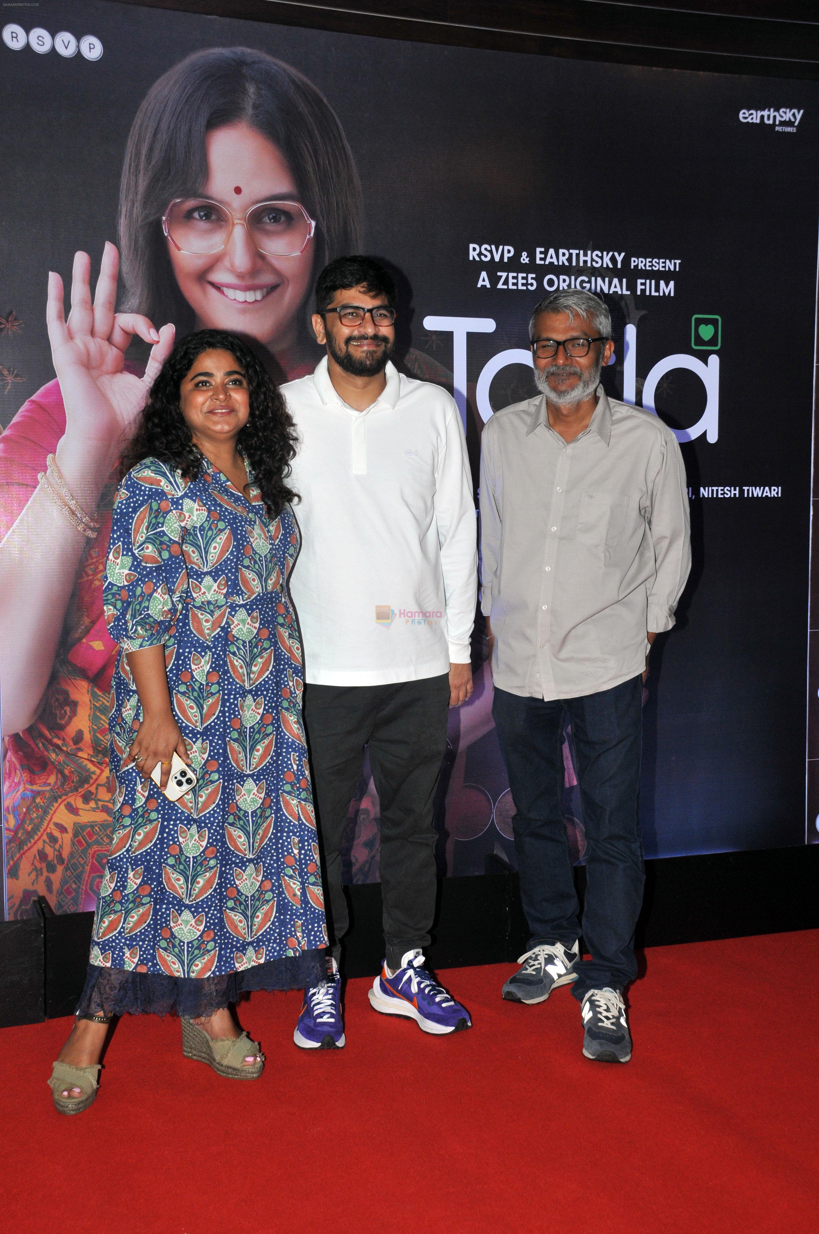 Ashwiny Iyer Tiwari, Nitesh Tiwari at the Screening of film Tarla on 6 July 2023
