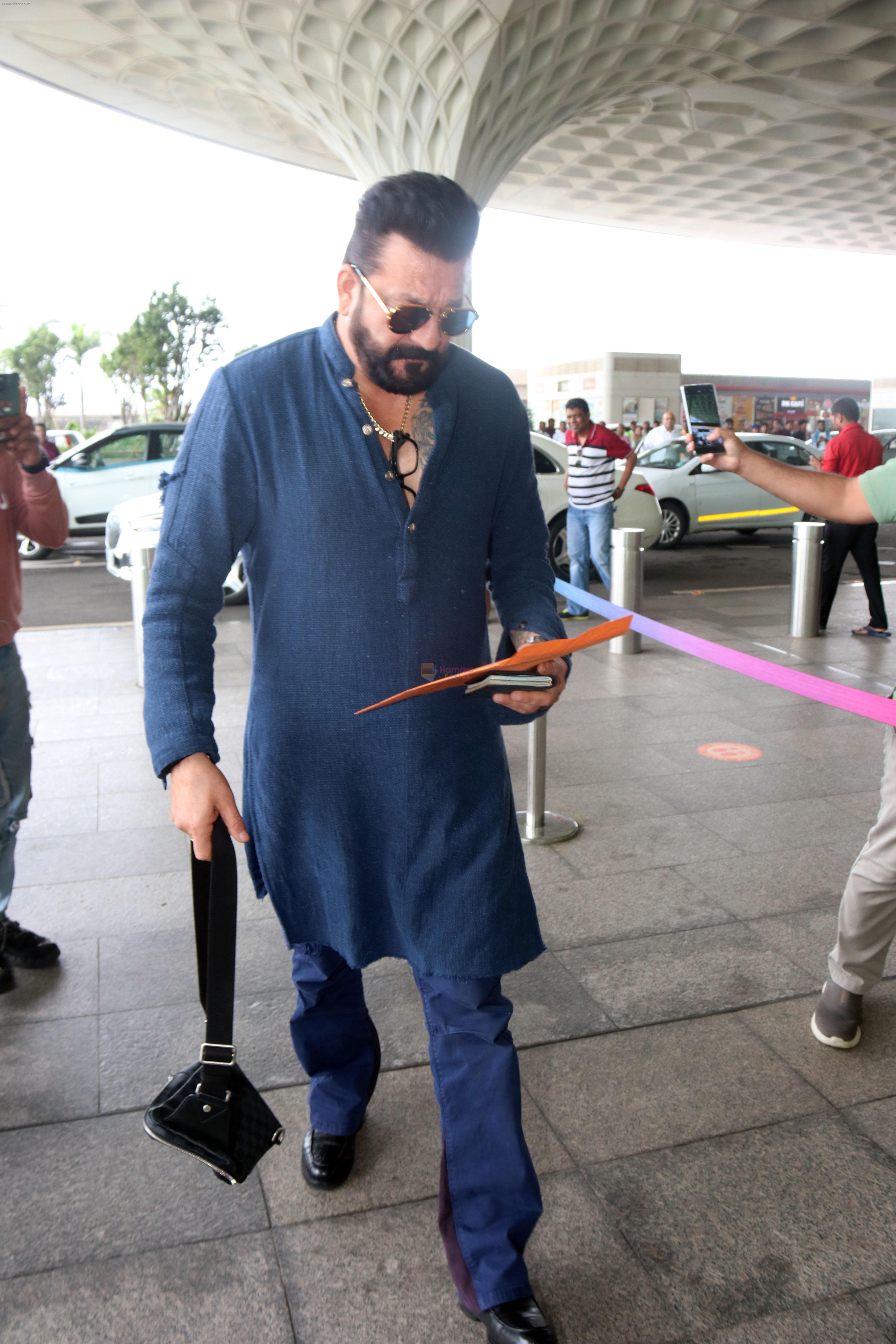 Sanjay Dutt seen at the airport on 8 July 2023