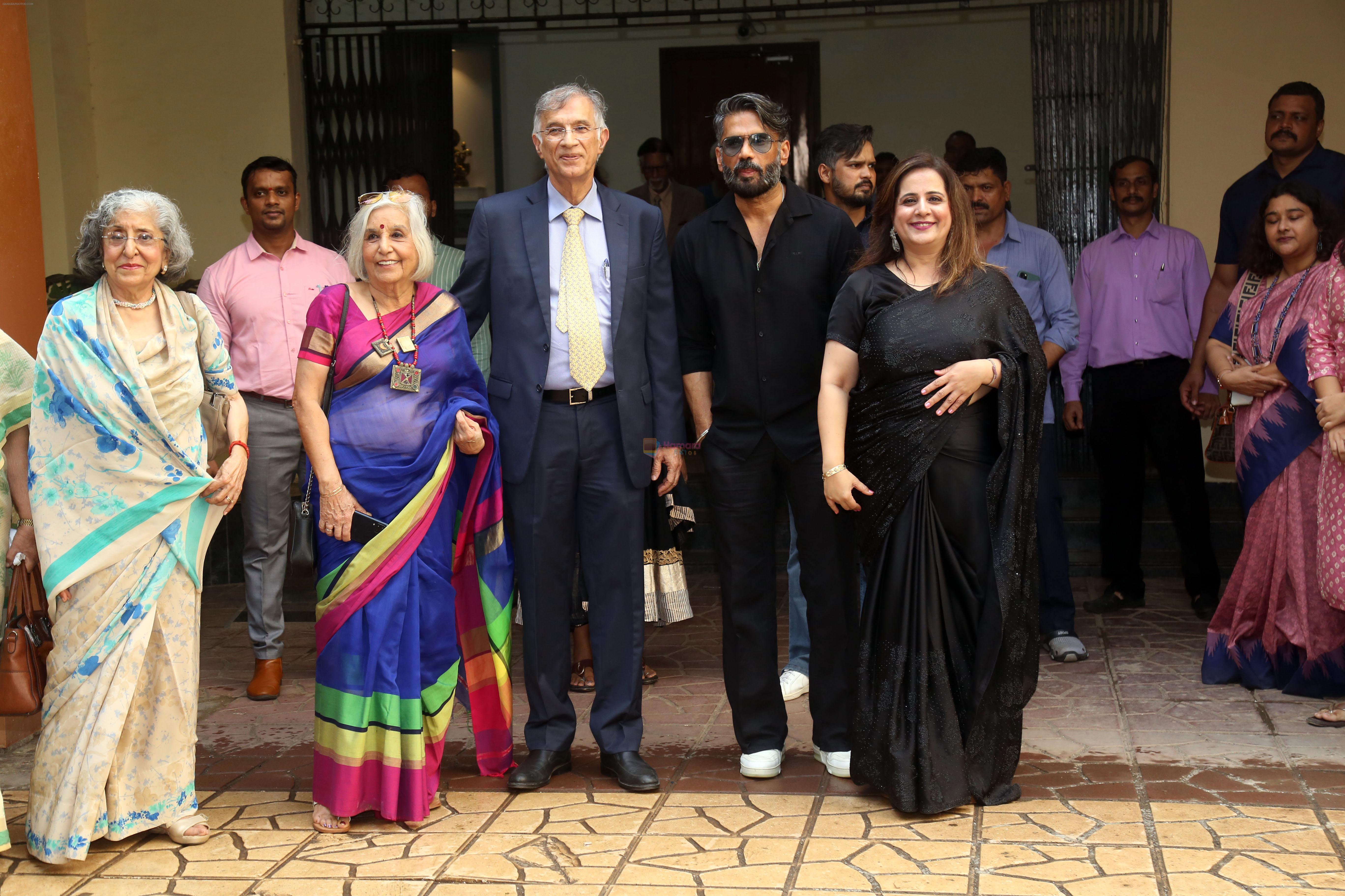 Suniel Shetty, Subhadra Anand at the book launch of Tryst With Koki on 10 July 2023