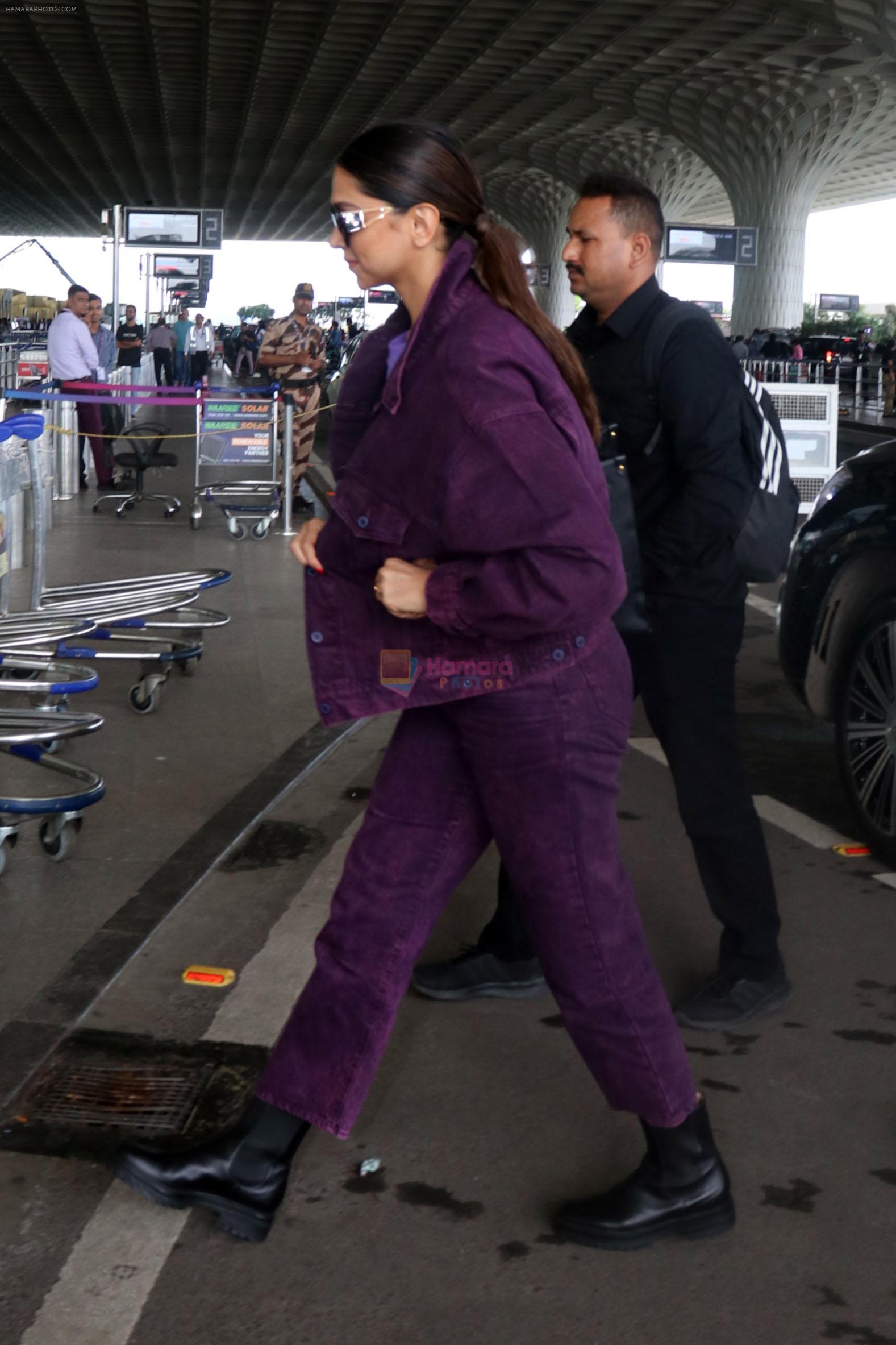 Deepika Padukone covered in Indigo seen at the airport on 11 July 2023