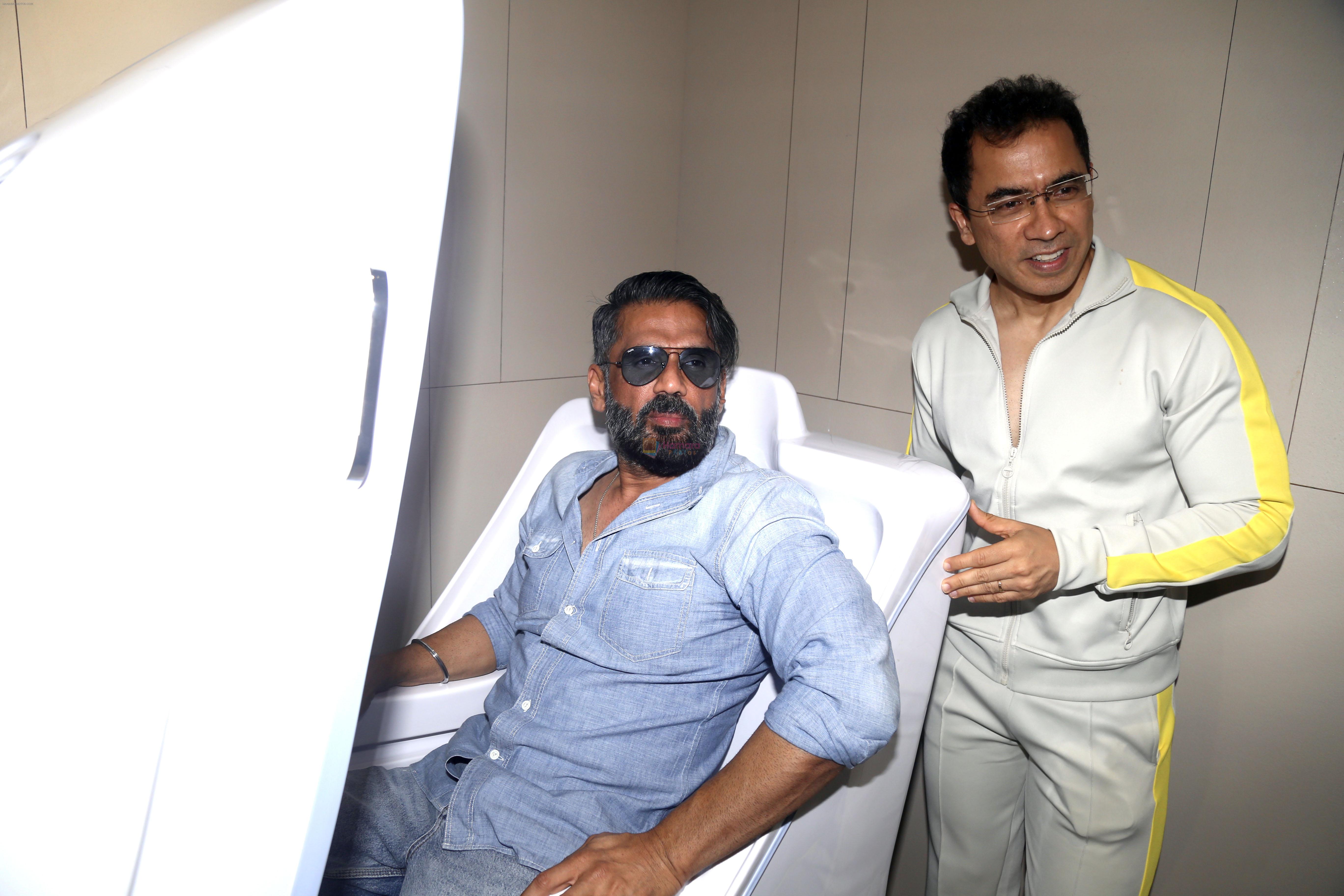 Suniel Shetty attends the Launch of India's First Biohacker Facility on 11 July 2023