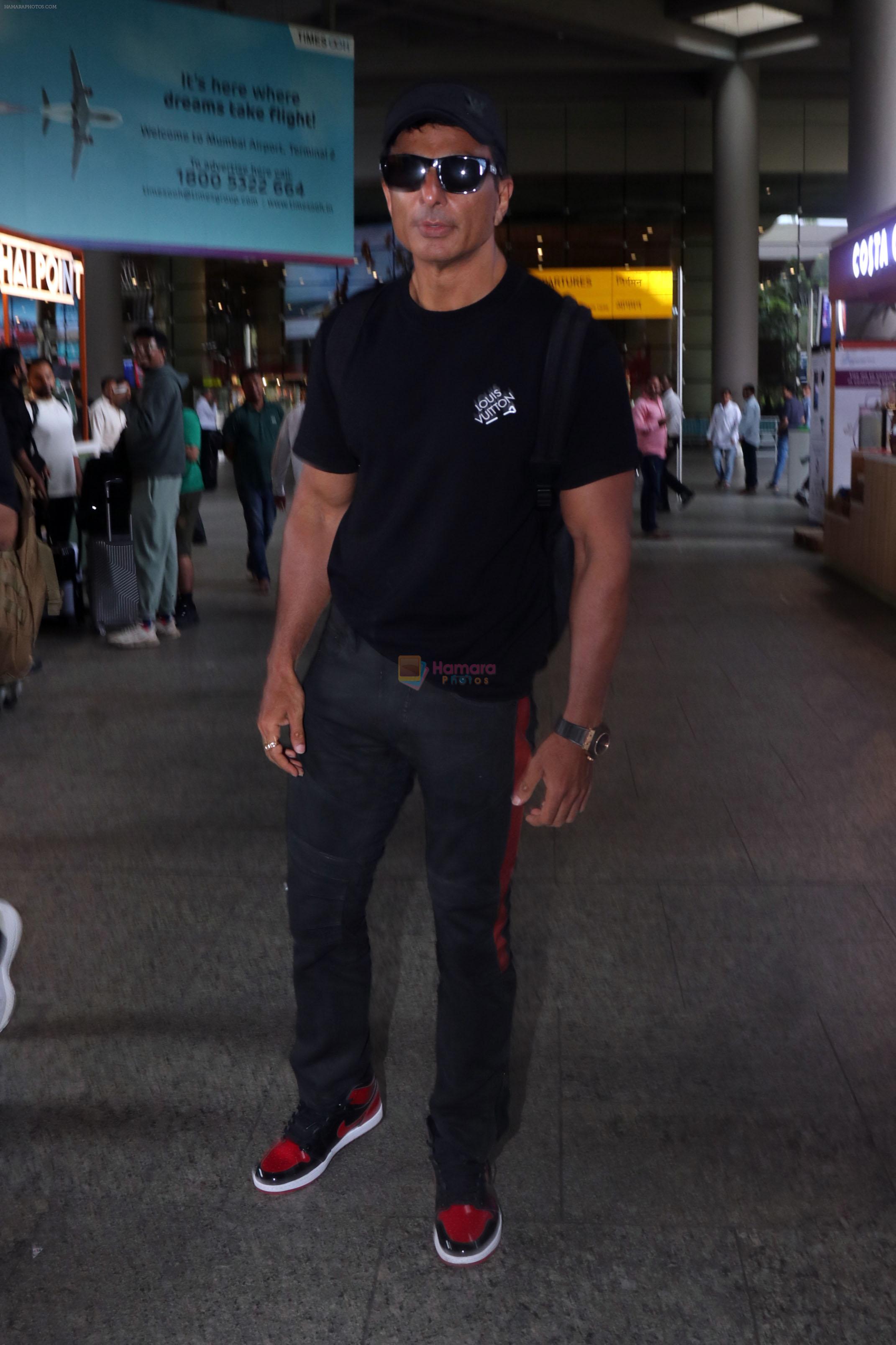 Sonu Sood seen at the airport on 11 July 2023