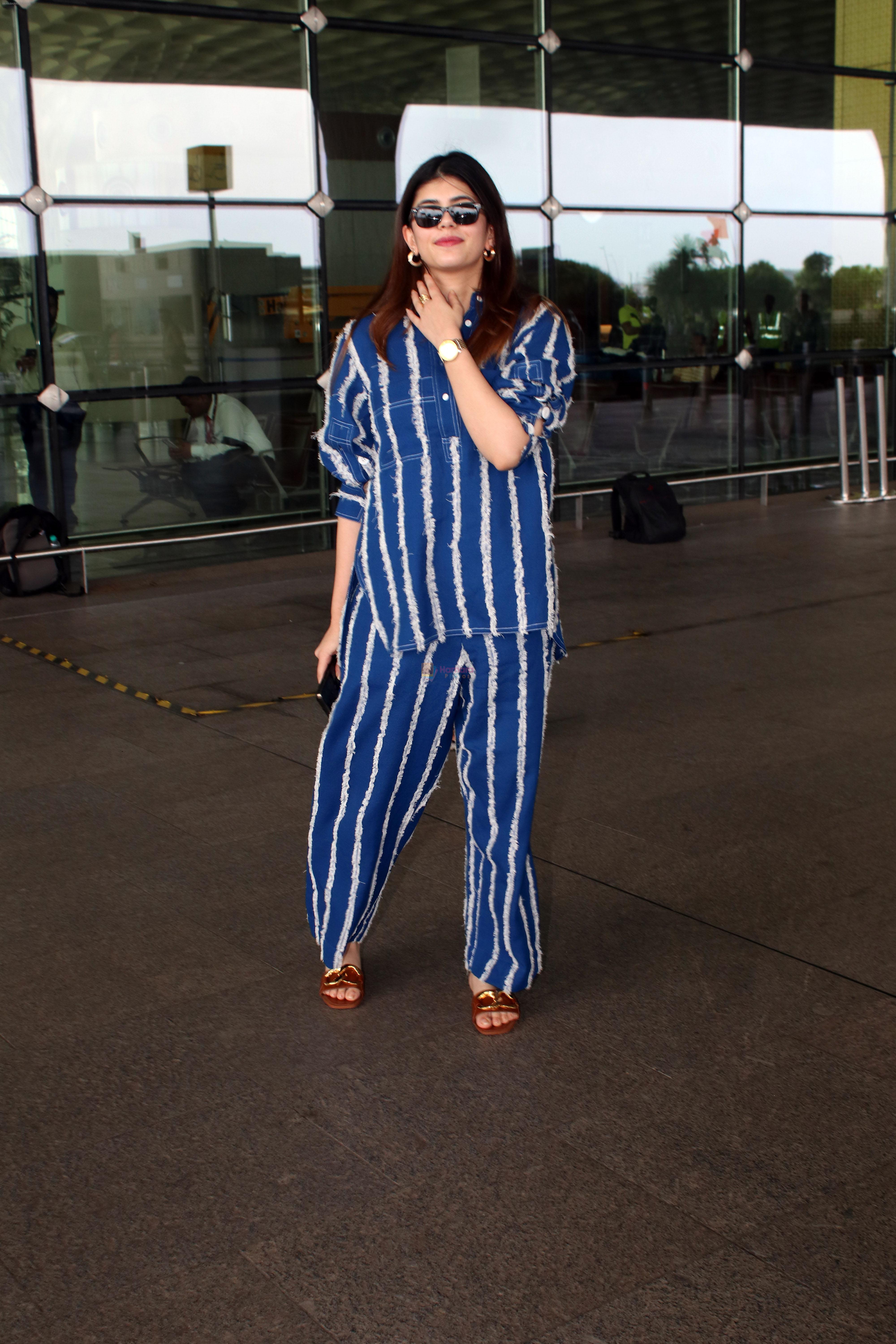 Sanjana Sanghi seen at the airport on 12 July 2023