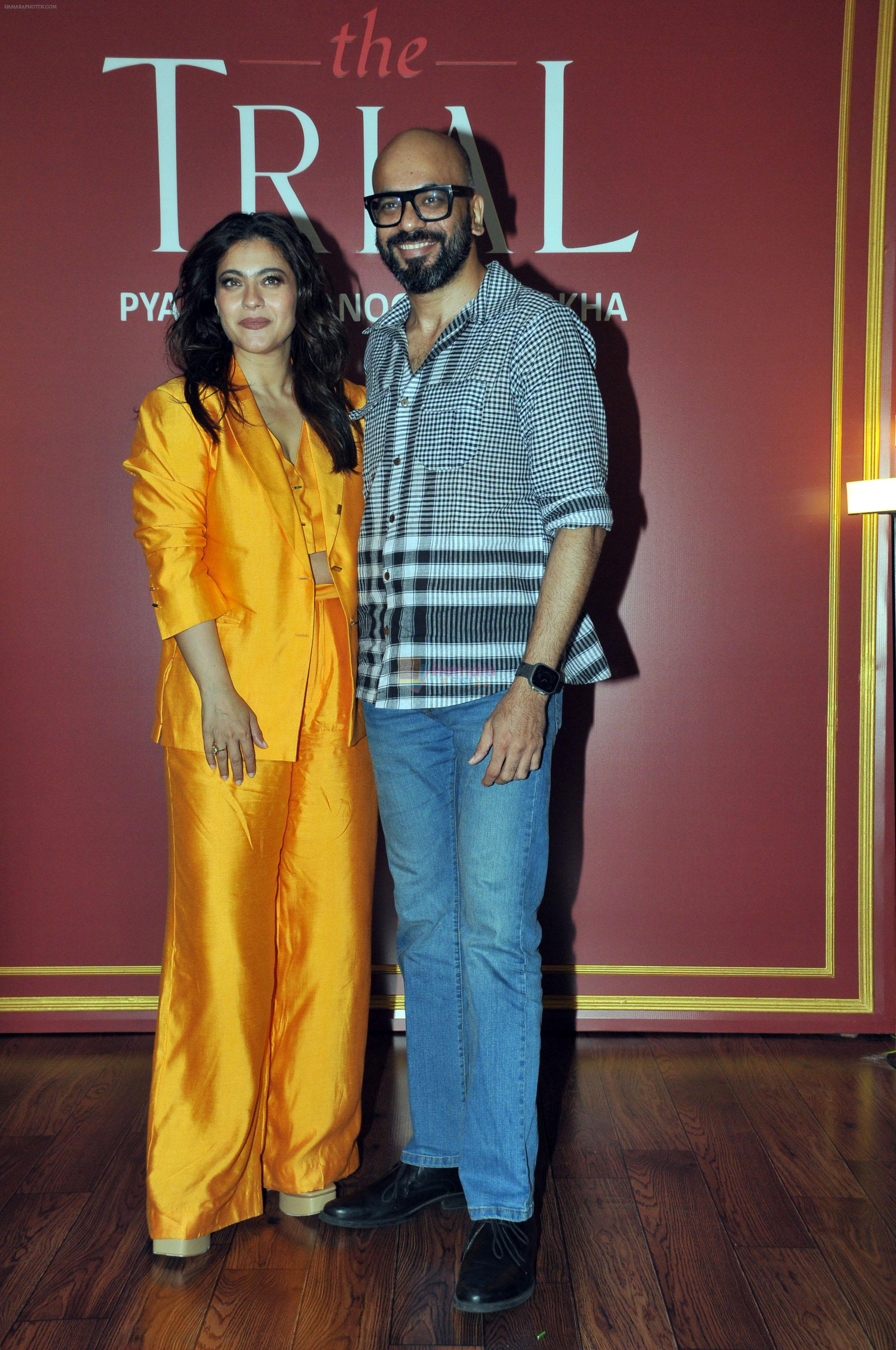 Kajol, Suparn Verma attends the promotion of series The Trial Pyaar Kaanoon Dhokha at JW Marriott on 12 July 2023