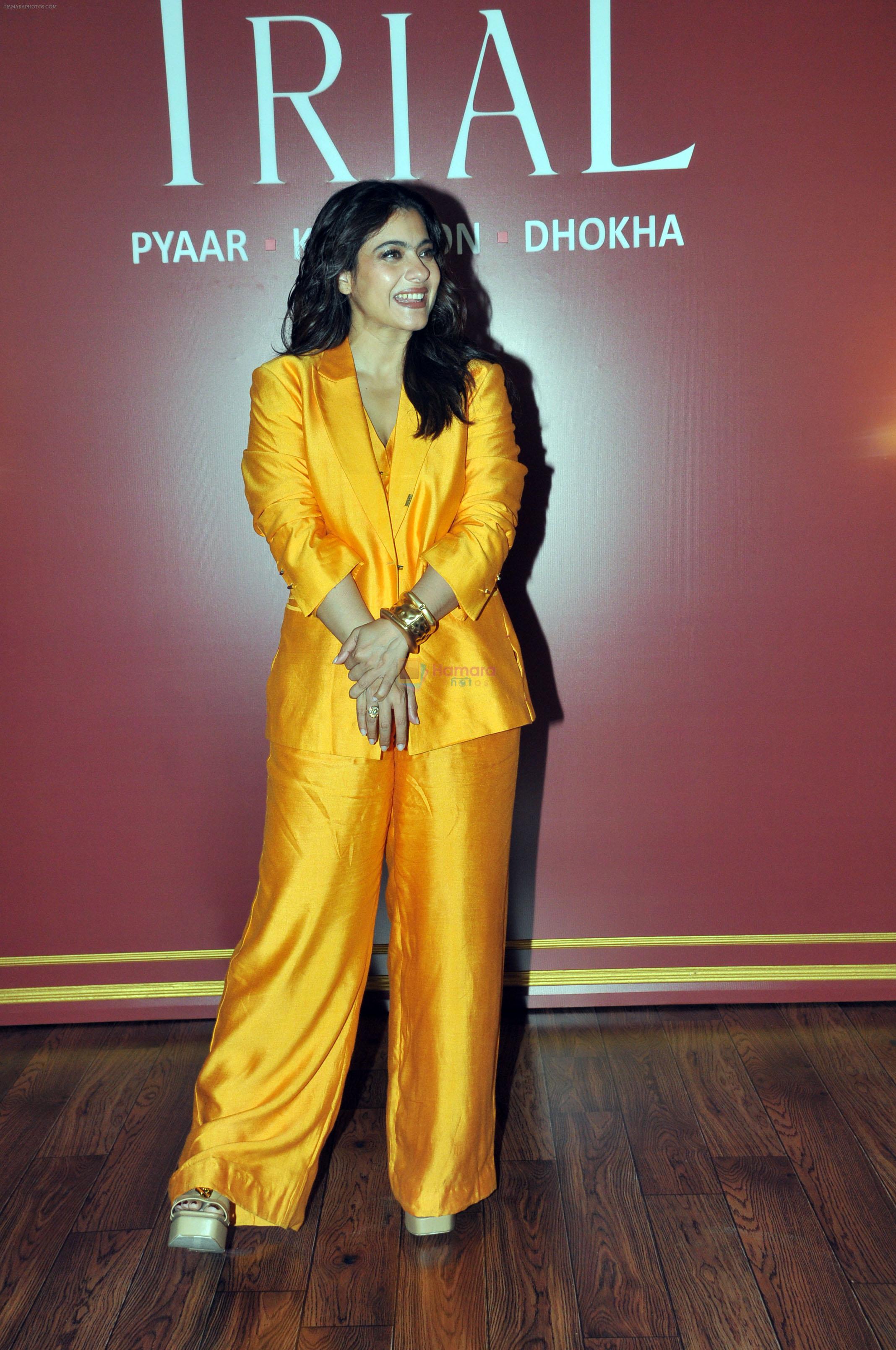 Kajol attends the promotion of series The Trial Pyaar Kaanoon Dhokha at JW Marriott on 12 July 2023