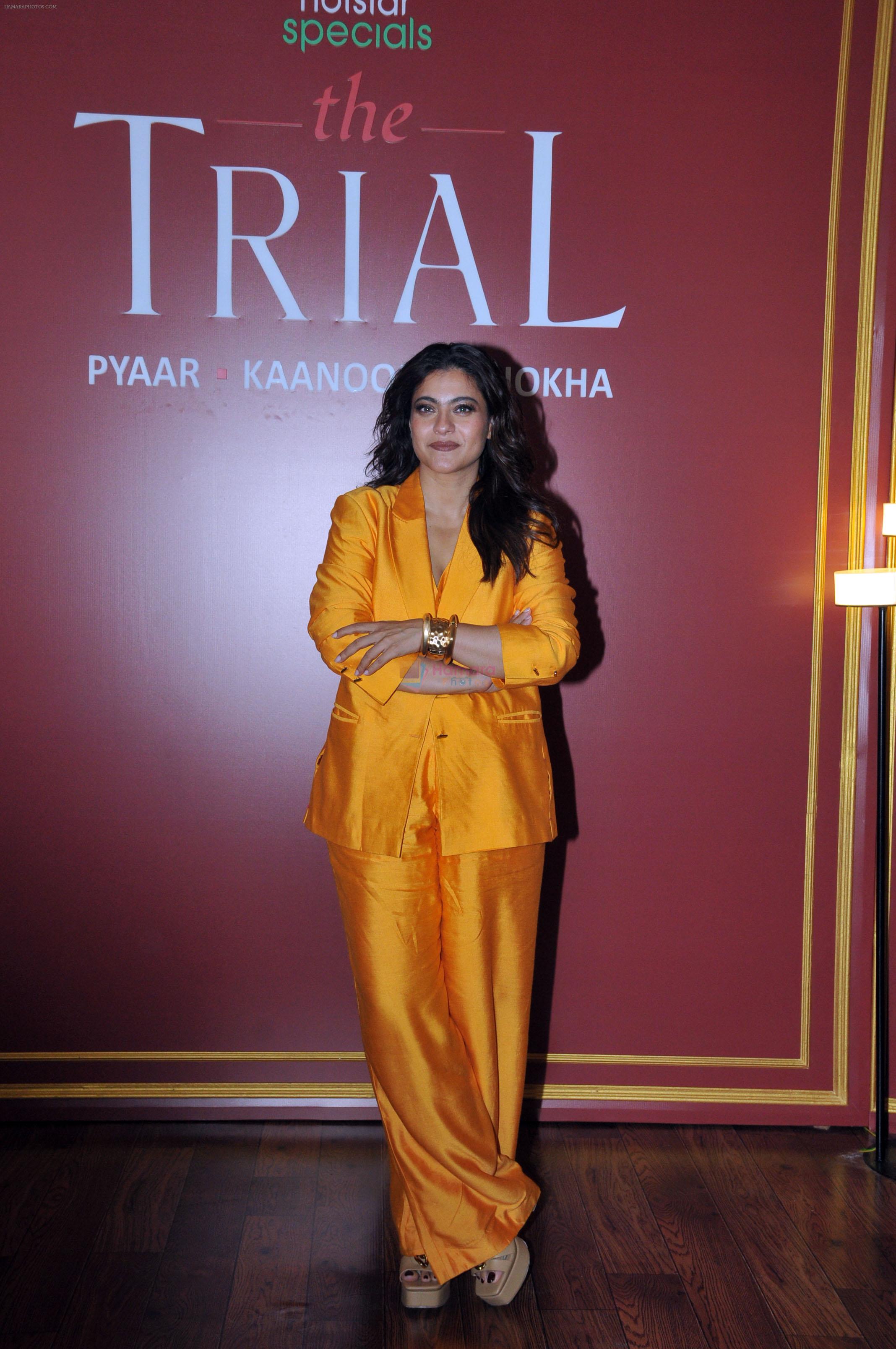 Kajol attends the promotion of series The Trial Pyaar Kaanoon Dhokha at JW Marriott on 12 July 2023
