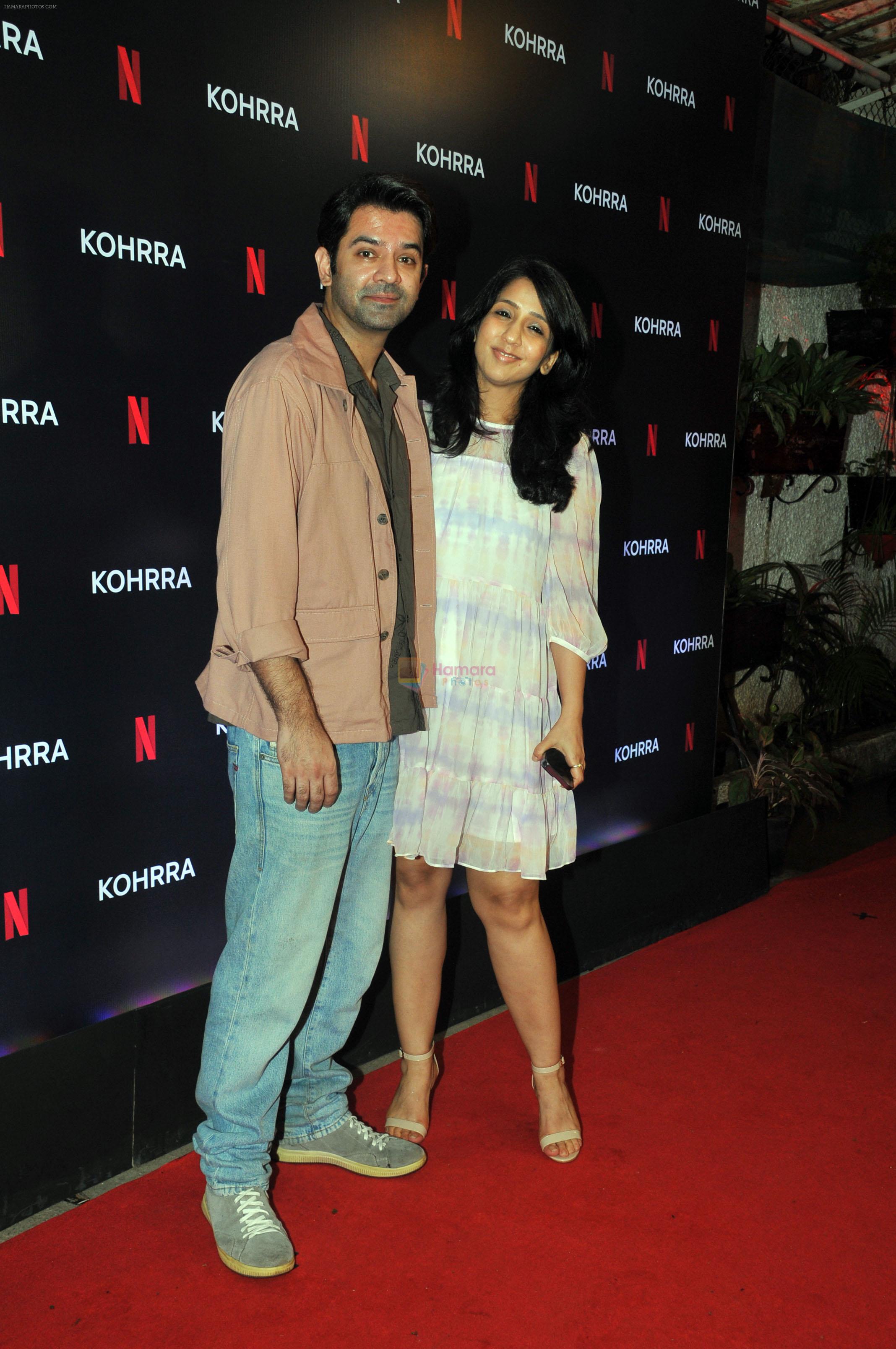 Barun Sobti, Pashmeen Manchanda at the premiere of Netflix series Kohrra on 14 July 2023