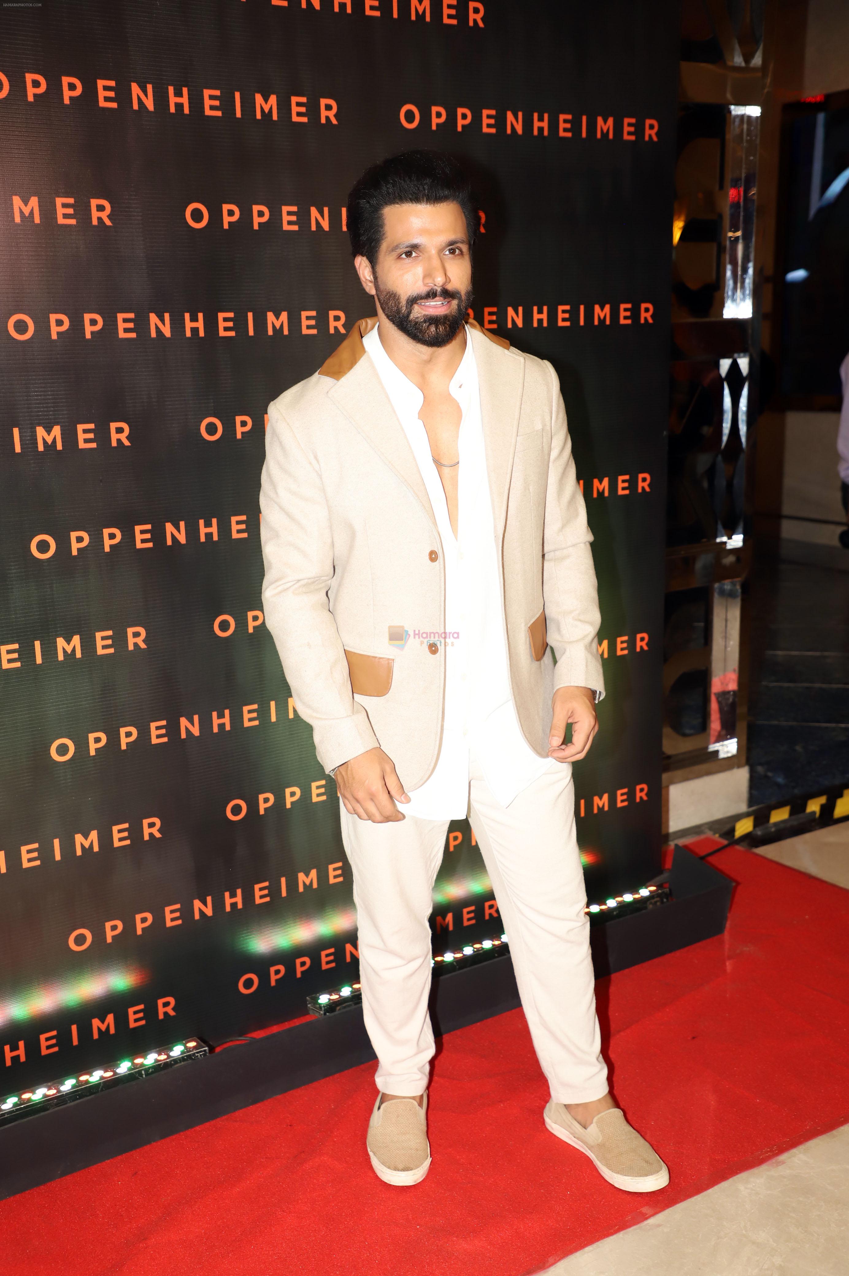 Rithvik Dhanjani at the special screening of film Oppenheimer on 19 July 2023
