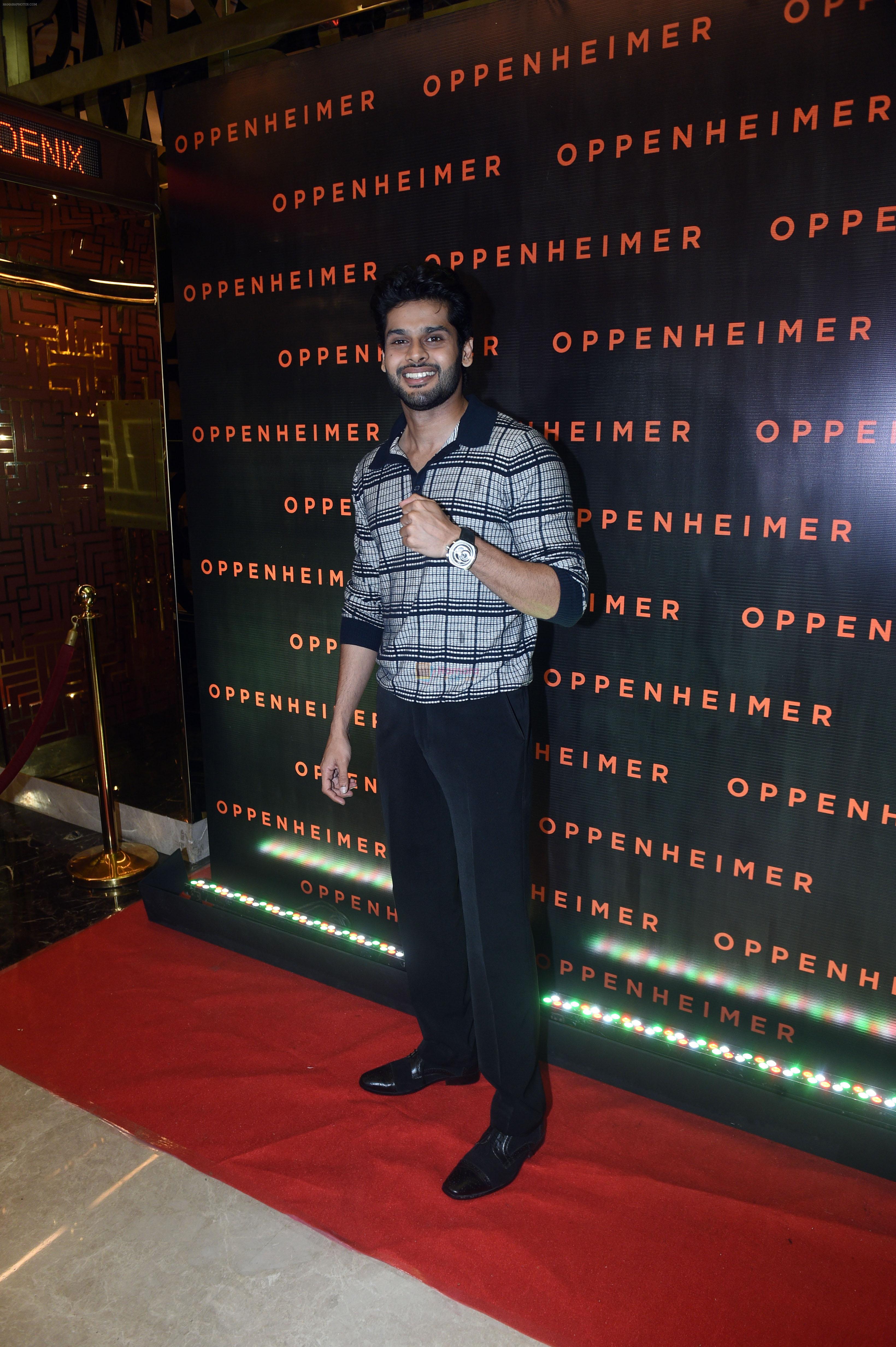 Abhimanyu Dasani at the special screening of film Oppenheimer on 19 Jul 2023