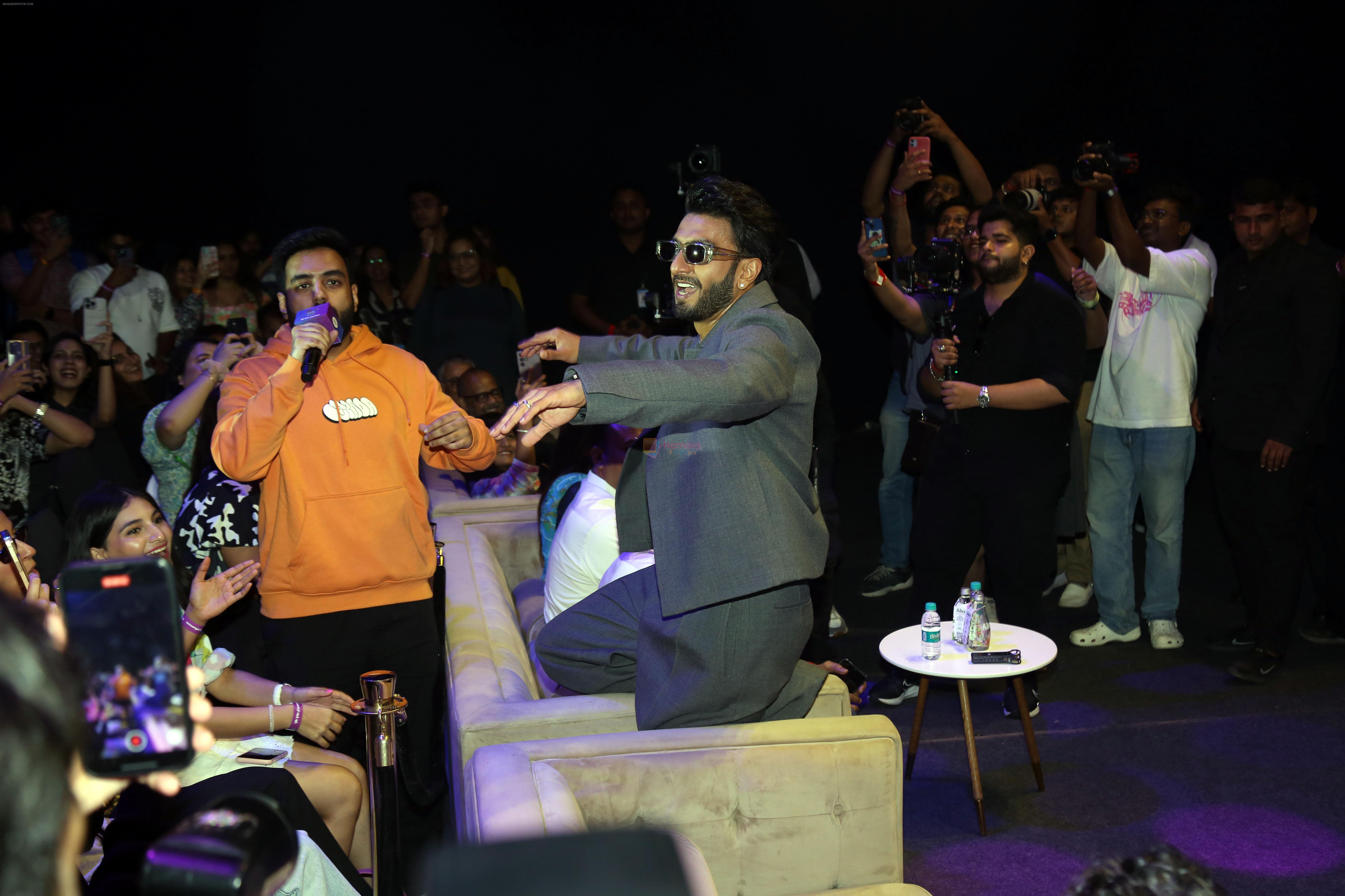 Ranveer Singh, Yashraj Mukhate at the movie Rocky Aur Rani Kii Prem Kahaani musical evening with Spotify Collaboration on 21 July 2023