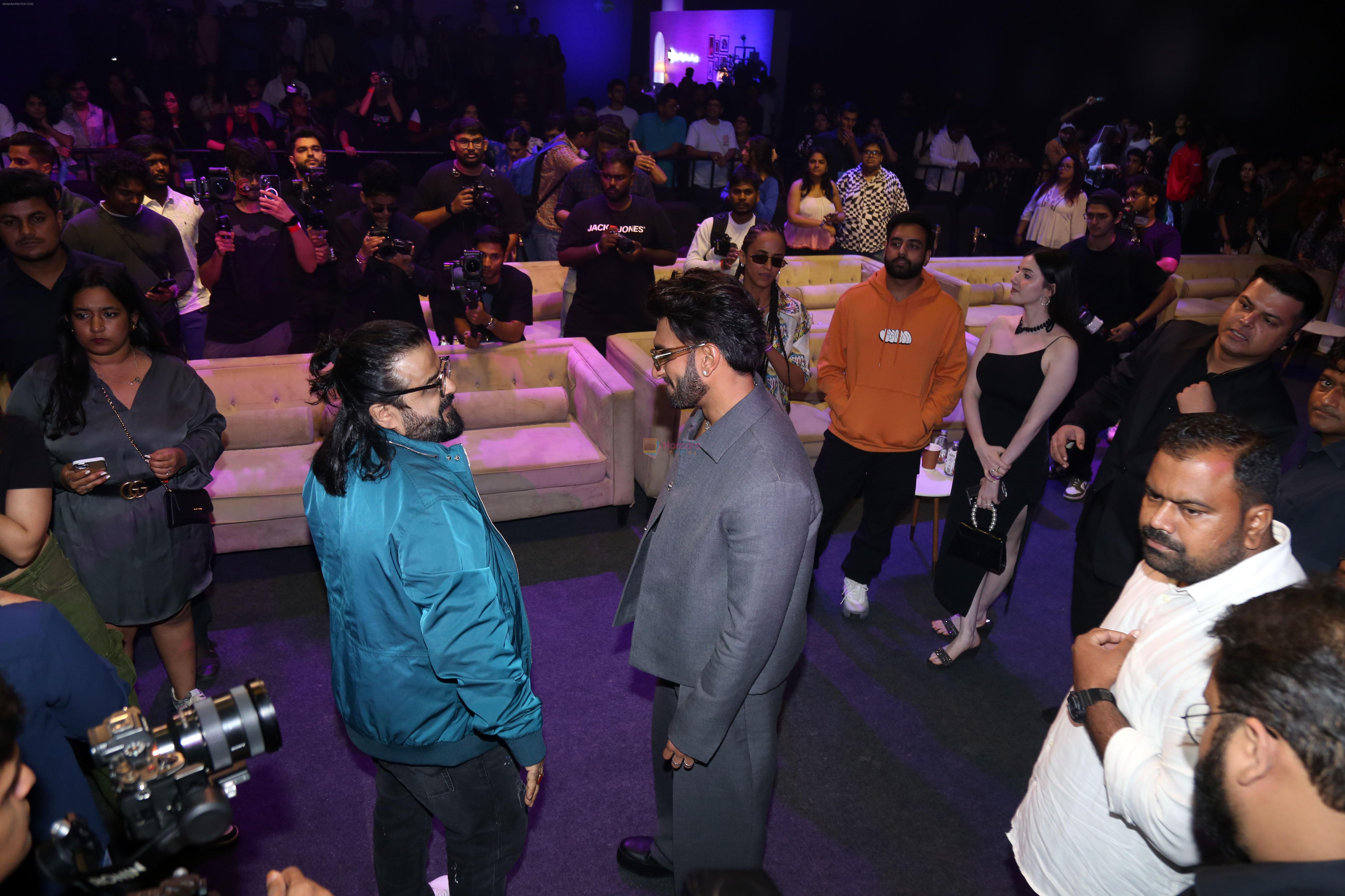 Pritam Chakraborty, Ranveer Singh, Yashraj Mukhate at the movie Rocky Aur Rani Kii Prem Kahaani musical evening with Spotify Collaboration on 21 July 2023
