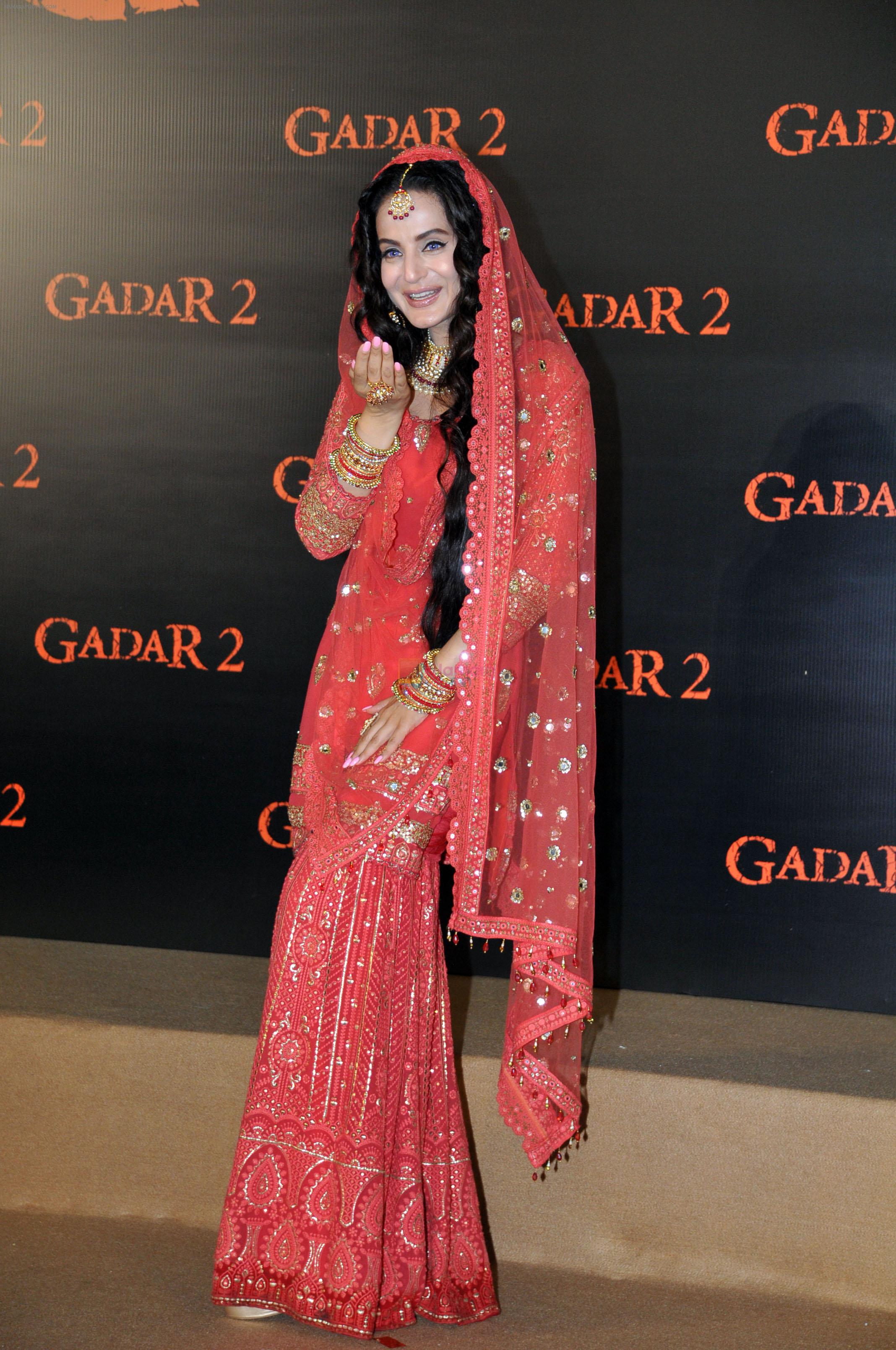Ameesha Patel at the trailer launch of film Gadar 2 on 26 July 2023