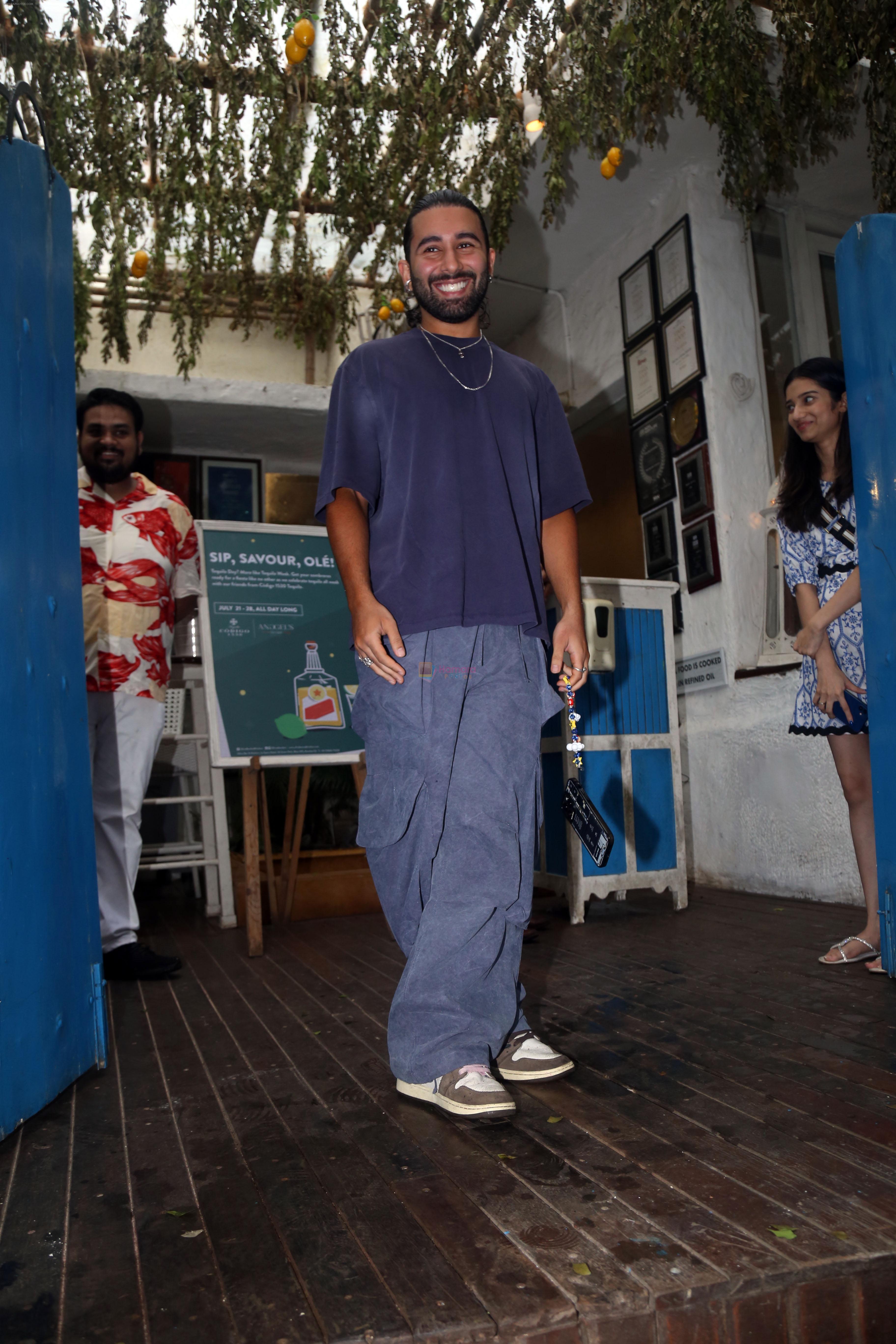 ORRY seen outside Olive Restaurant for lunch in Bandra on 26 July 2023
