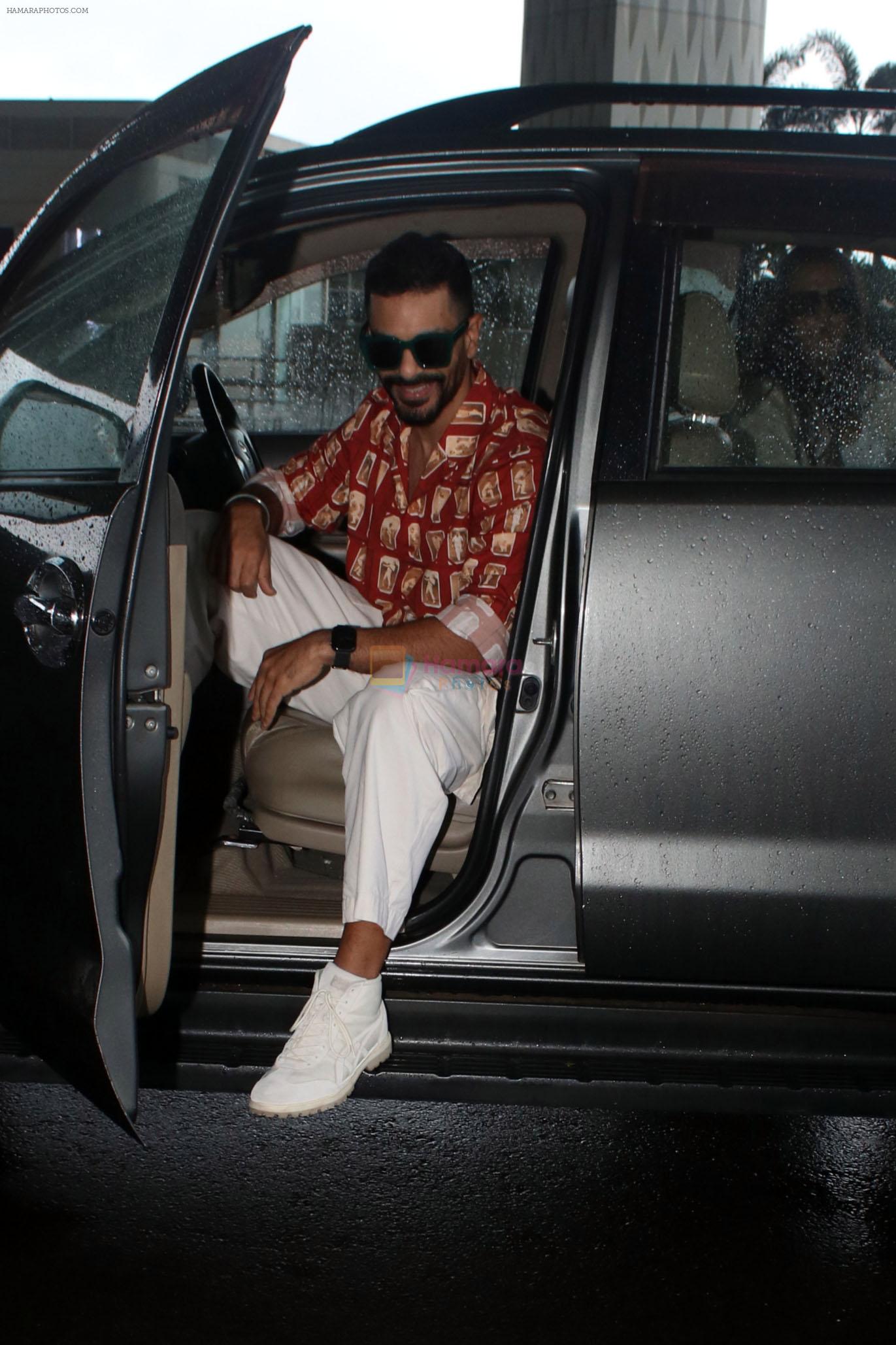 Angad Bedi seen at the airport on 26 July 2023