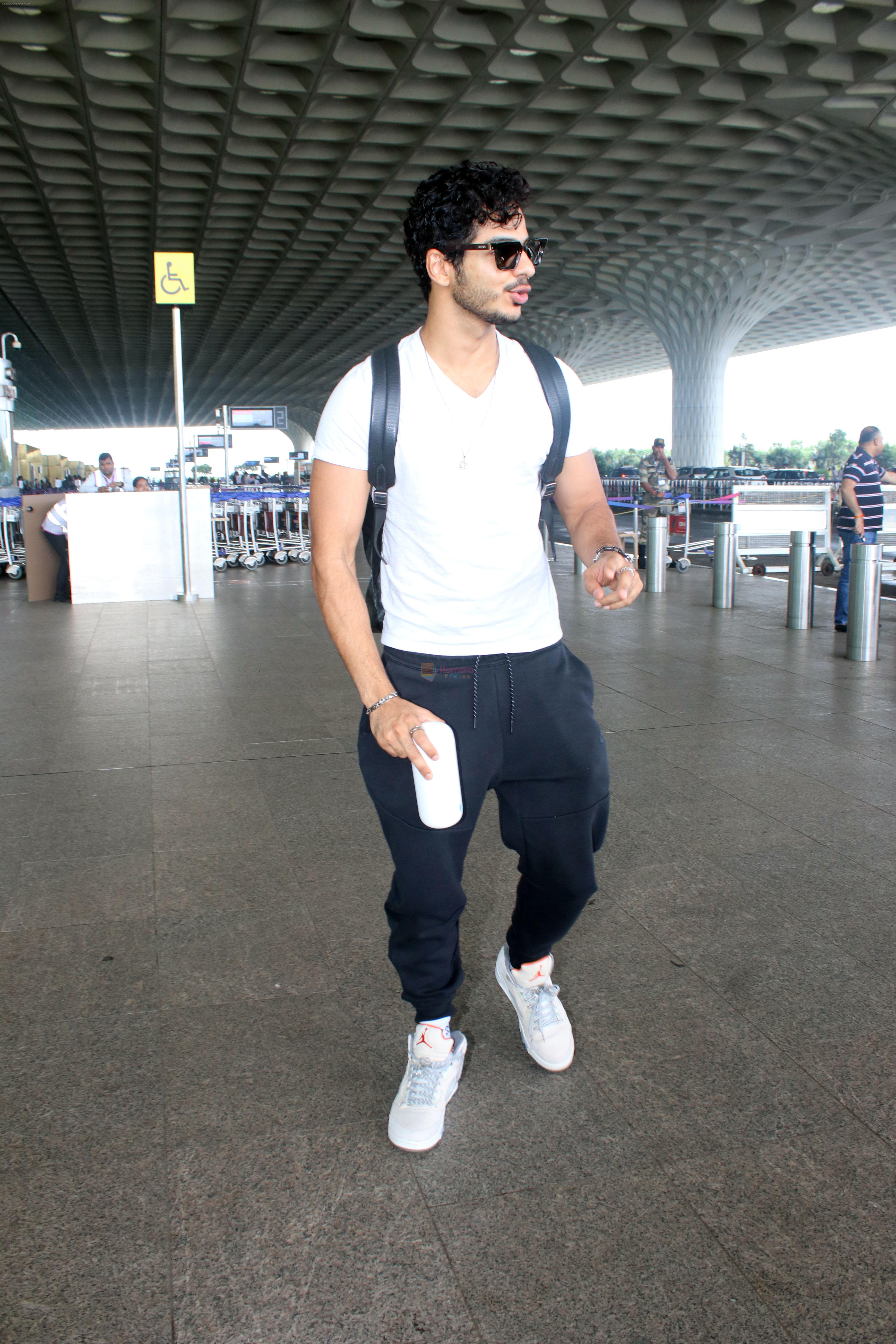 Ishaan Khattar seen at the airport on 29 July 2023