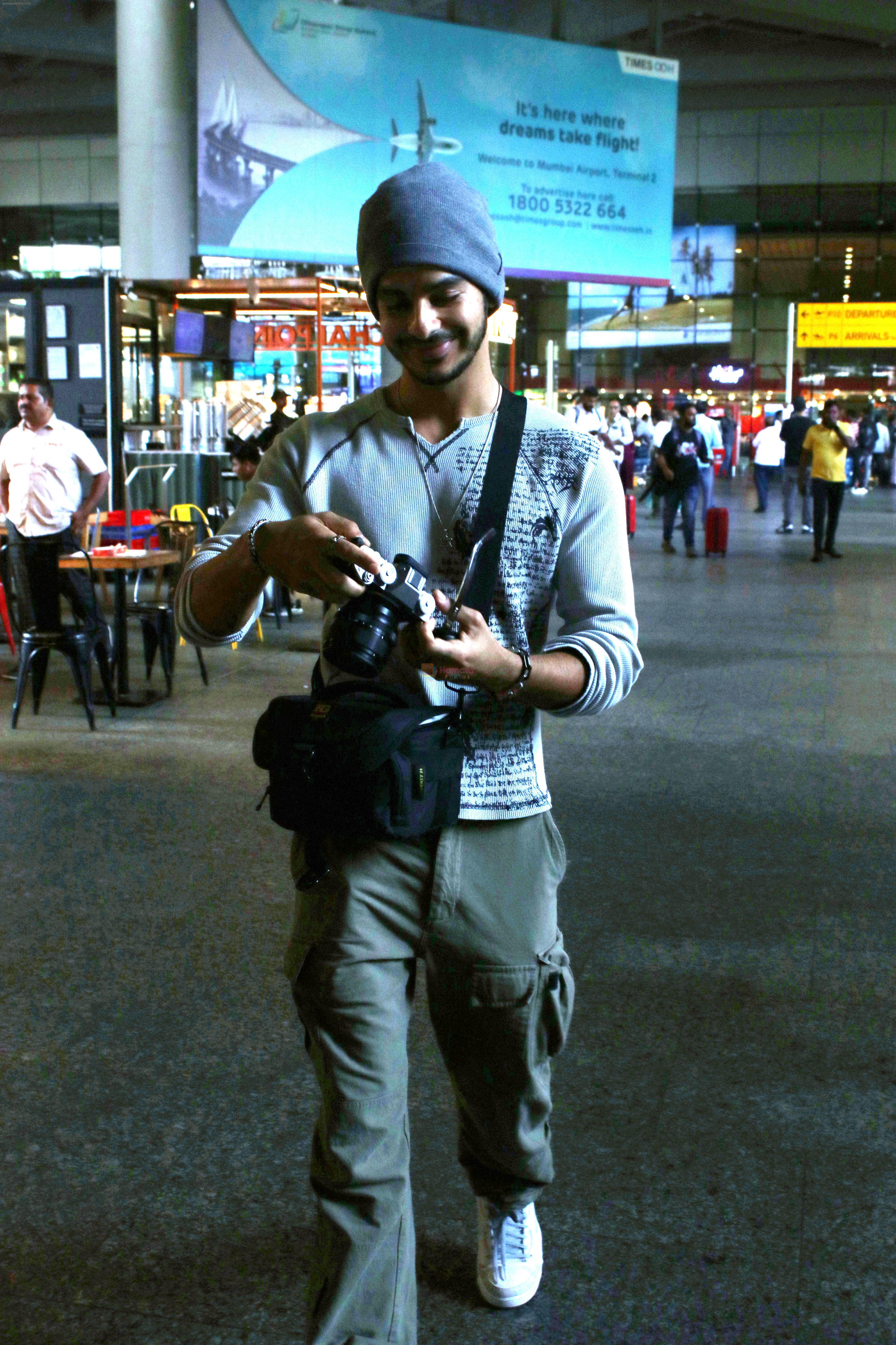 Ishaan Khattar seen at the airport on 30 July 2023