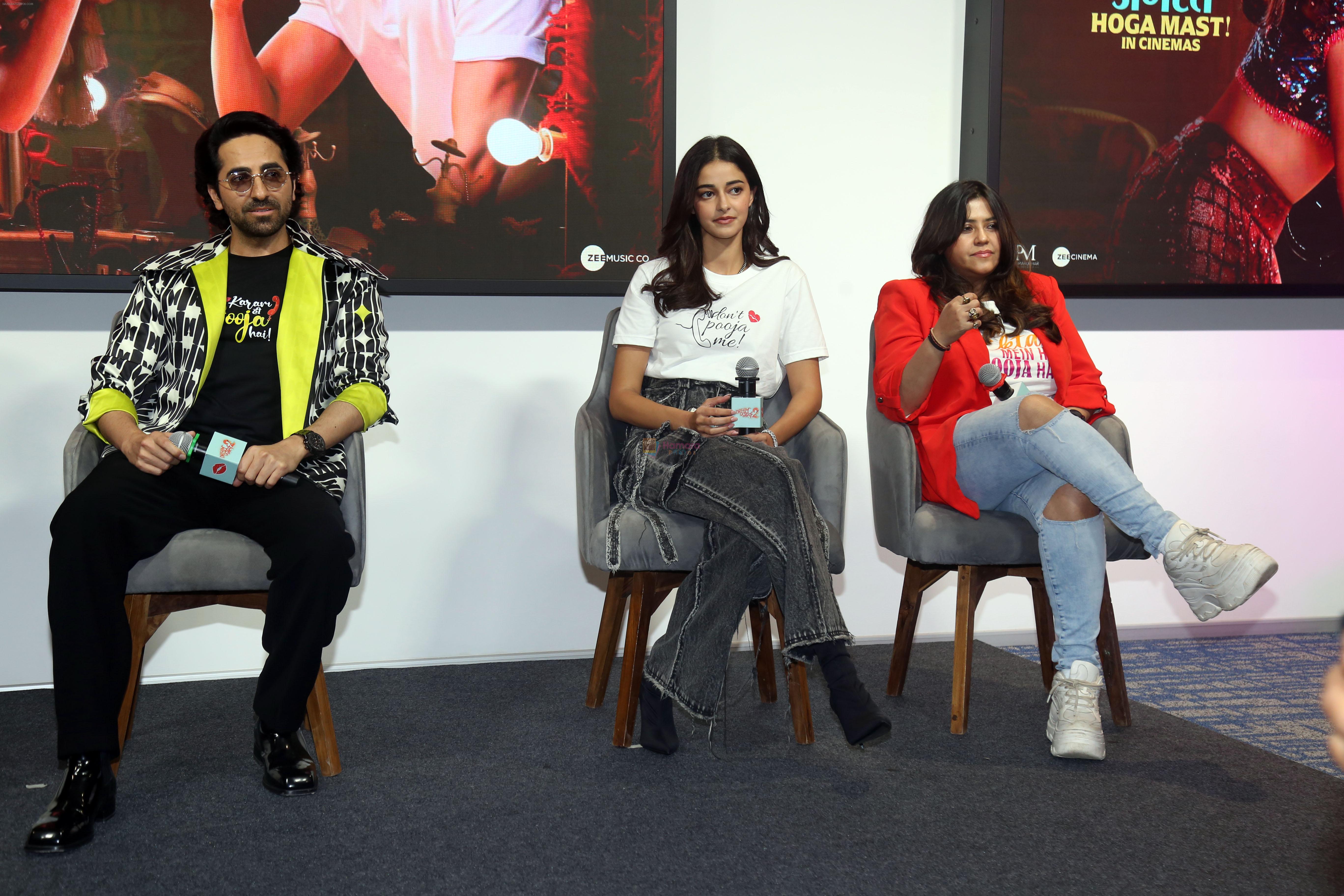 Ananya Panday, Ayushmann Khurrana, Ekta Kapoor at Dream Girl 2 Trailer Launch on 1 Aug 2023