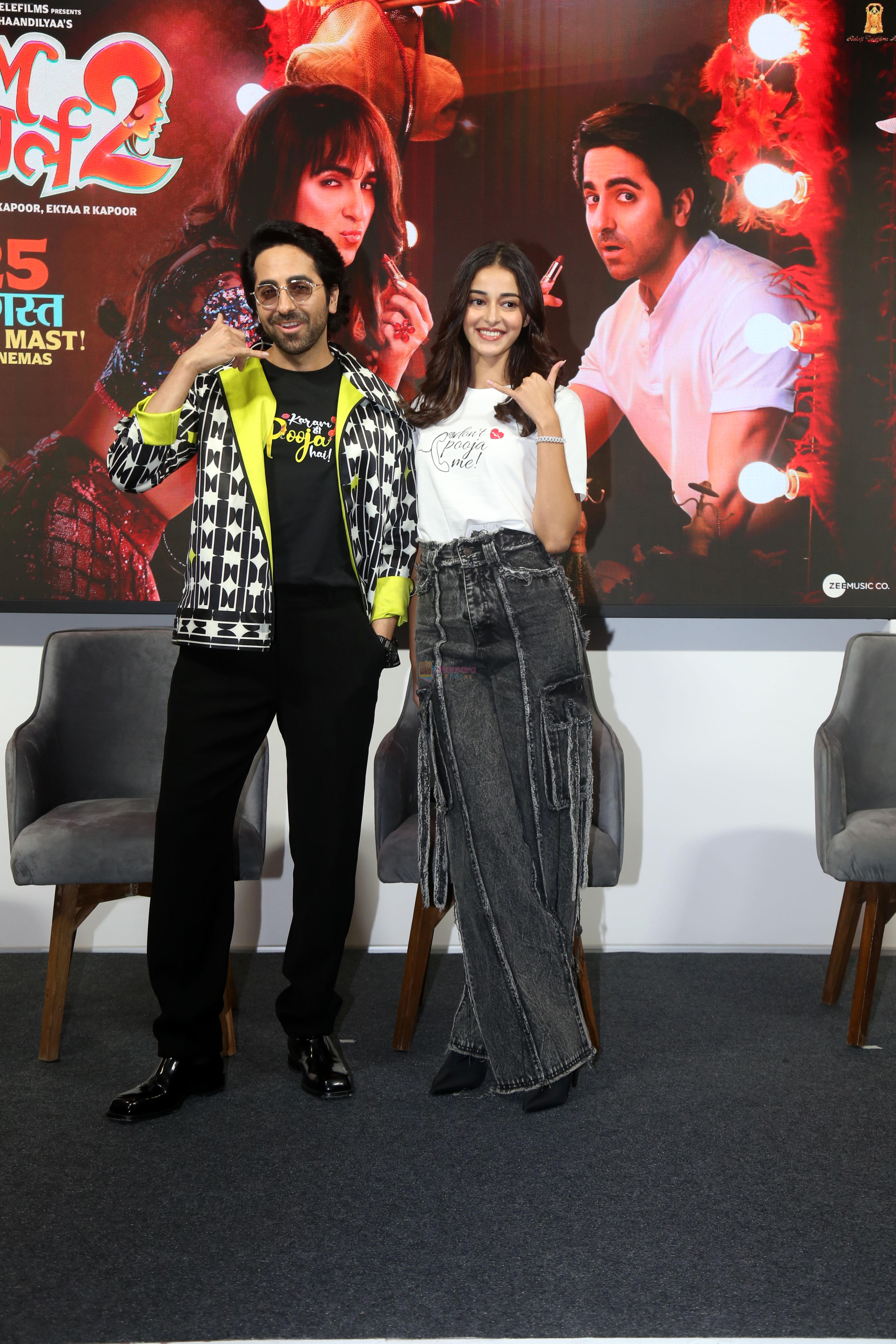 Ananya Panday, Ayushmann Khurrana at Dream Girl 2 Trailer Launch on 1 Aug 2023