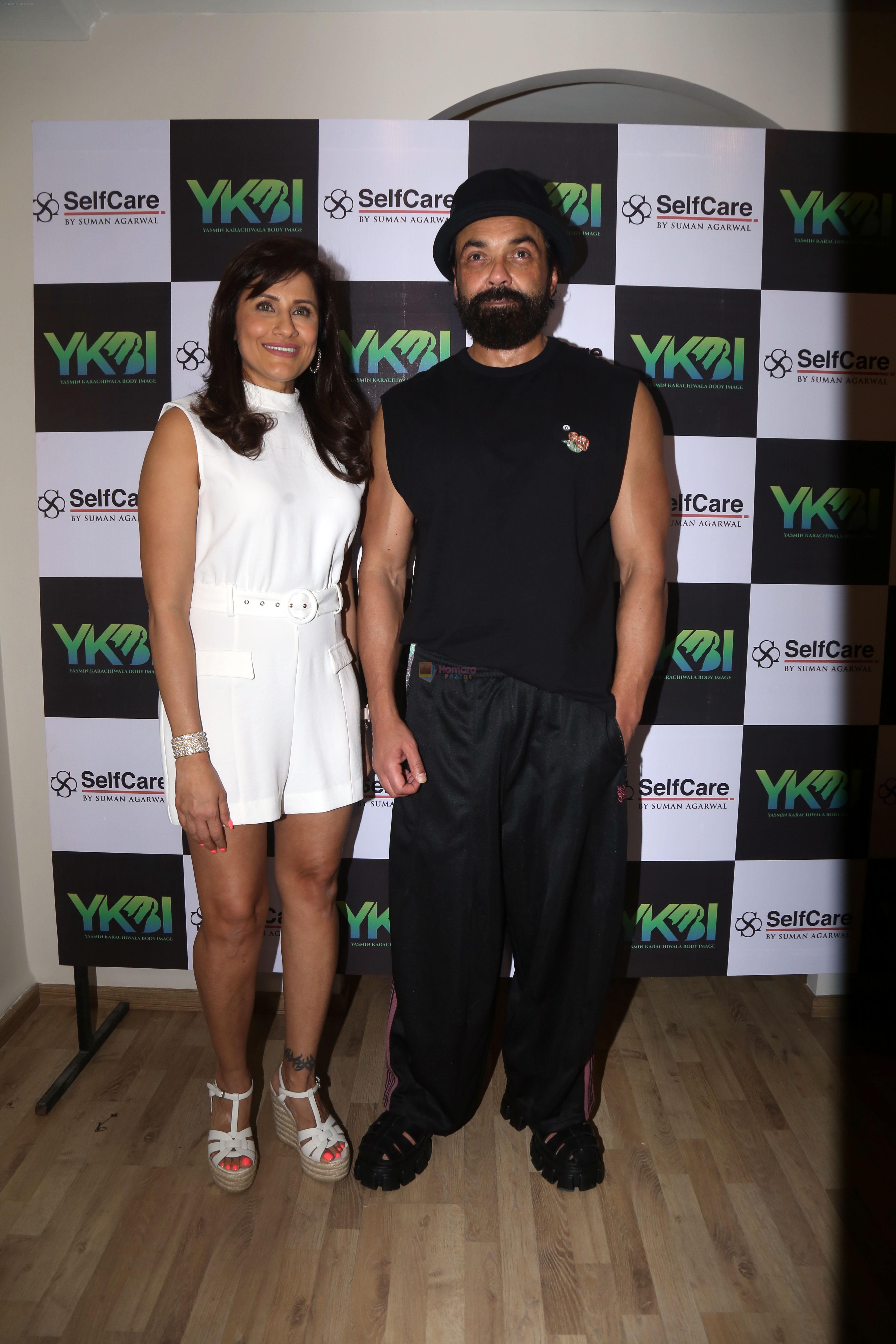 Bobby Deol, Yasmin Karachiwala at the launch of BodyImage Studio at Juhu Matunga and Bandra on 2nd August 2023