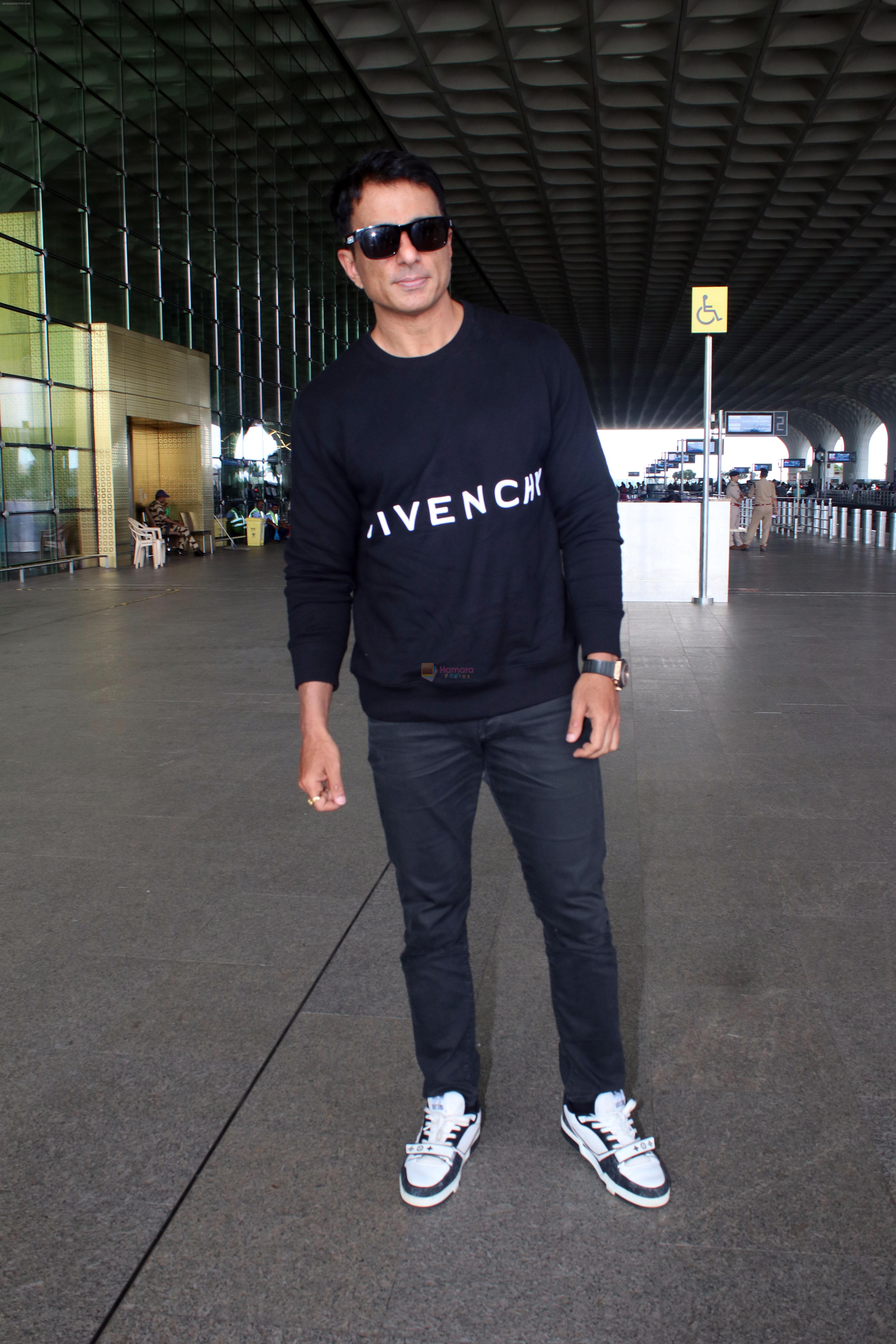 Sonu Sood seen at the airport on 5th August 2023