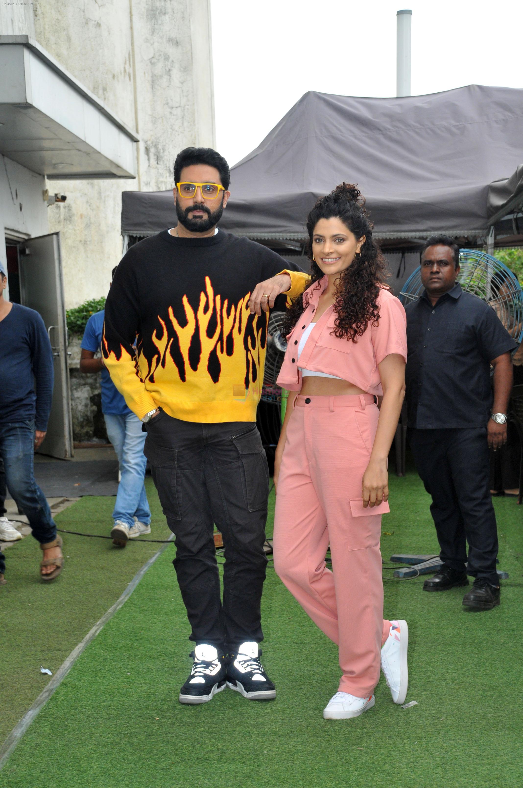 Abhishek Bachchan and Saiyami Kher promote Ghoomer on the sets of India's Best Dancer 3 in Film City on 7th August 2023