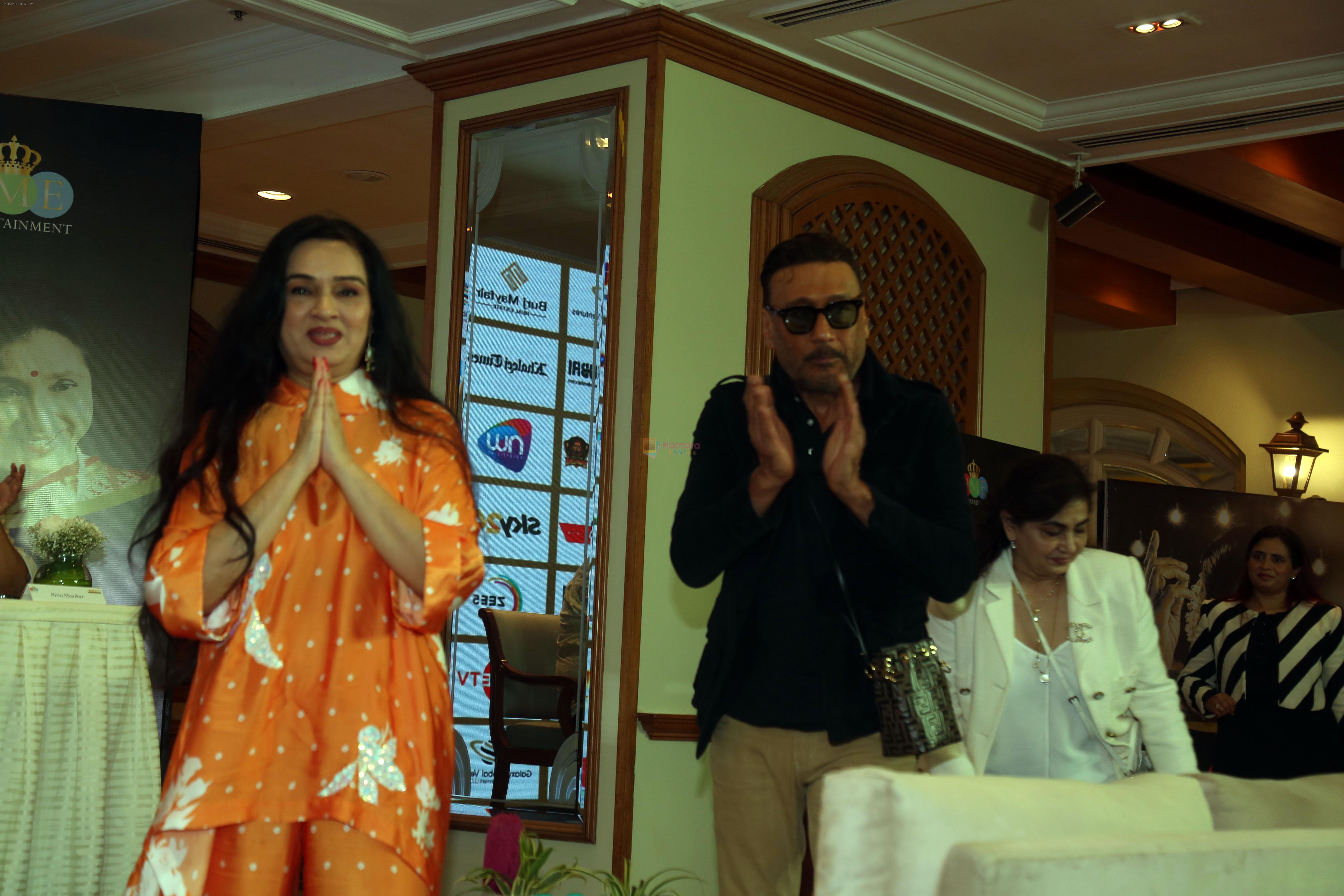 Jackie Shroff, Padmini Kolhapure at the Press Conference for Asha@90 Live In Concert in Dubai on 8th August 2023
