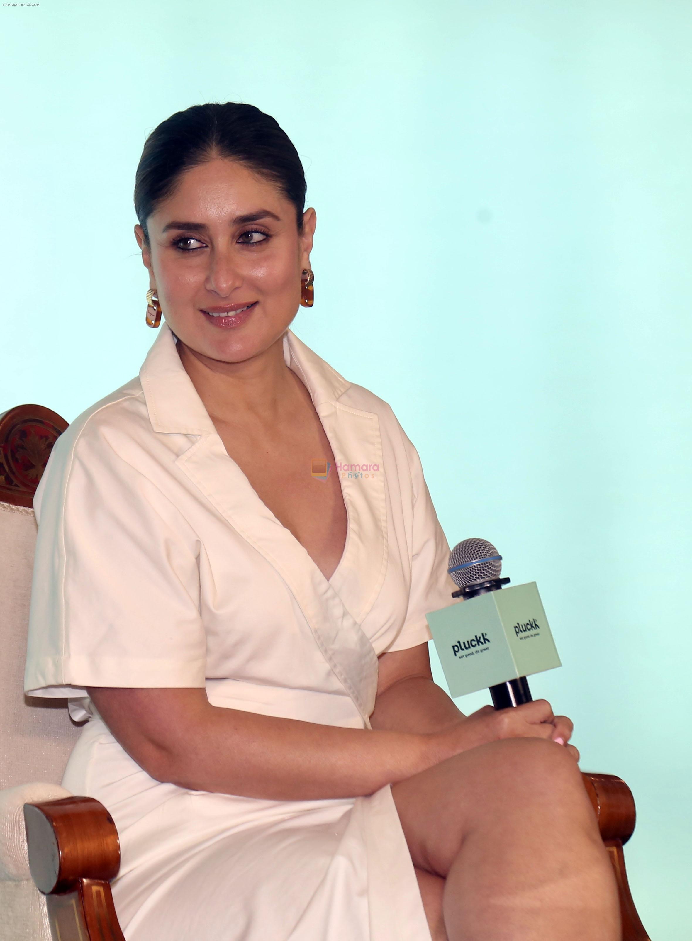 Kareena Kapoor at the press conference promoting Pluckk India leading foodtech D2C Company on 9th August 2023