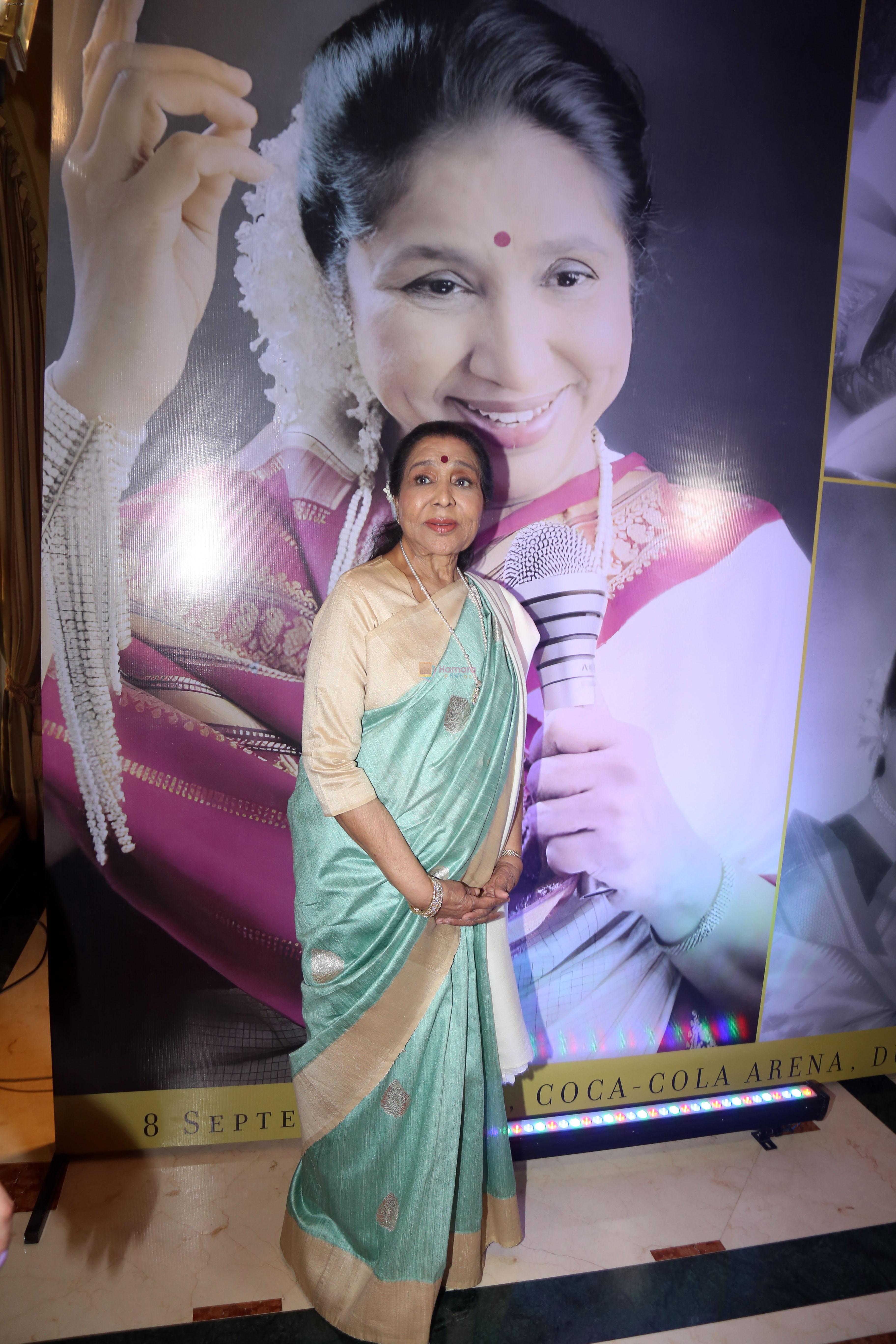 Asha Bhosle at the Press Conference for Asha@90 Live In Concert in Dubai on 8th August 2023