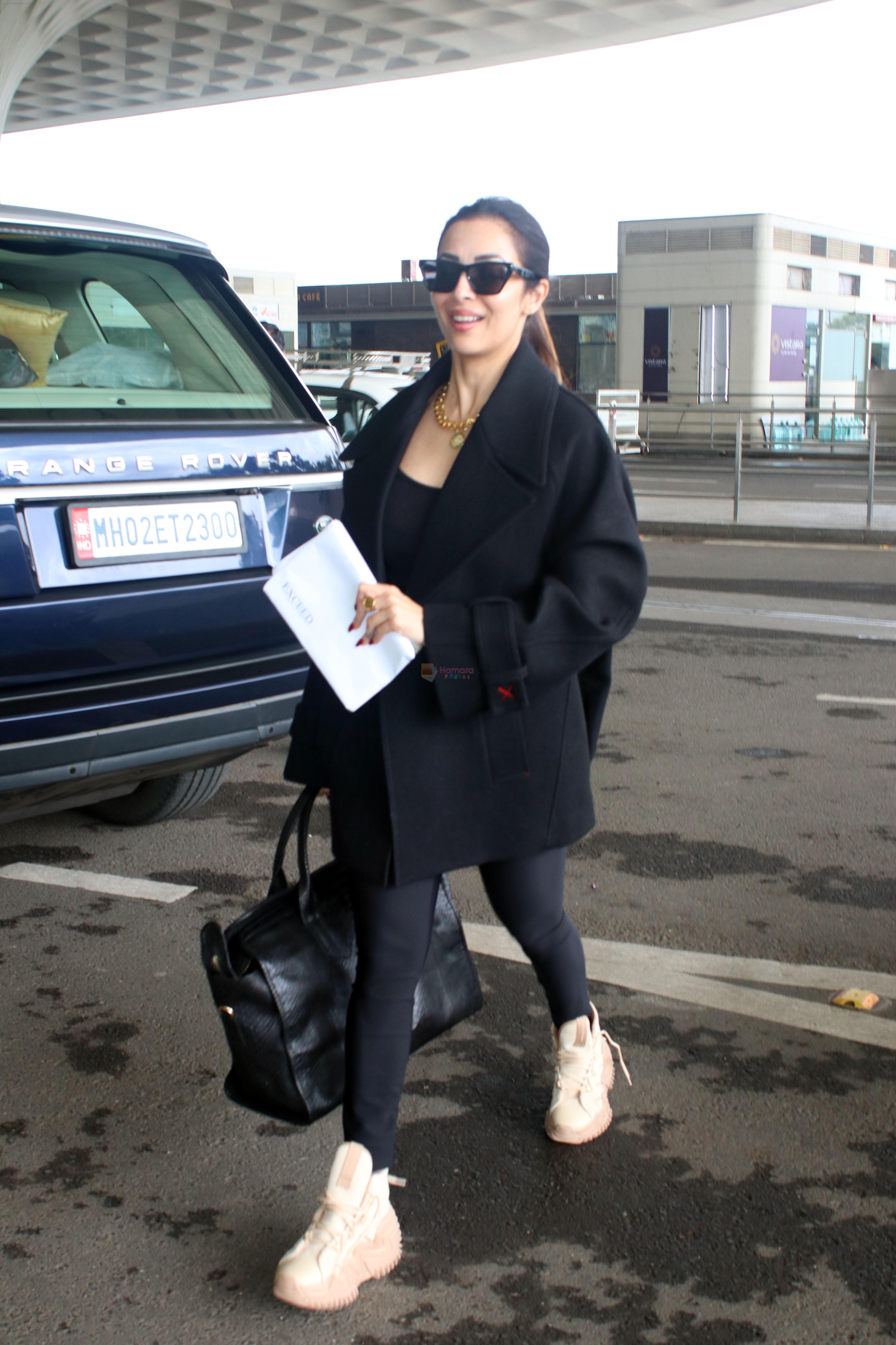 Malaika Arora spotted at airport on 10th August 2023