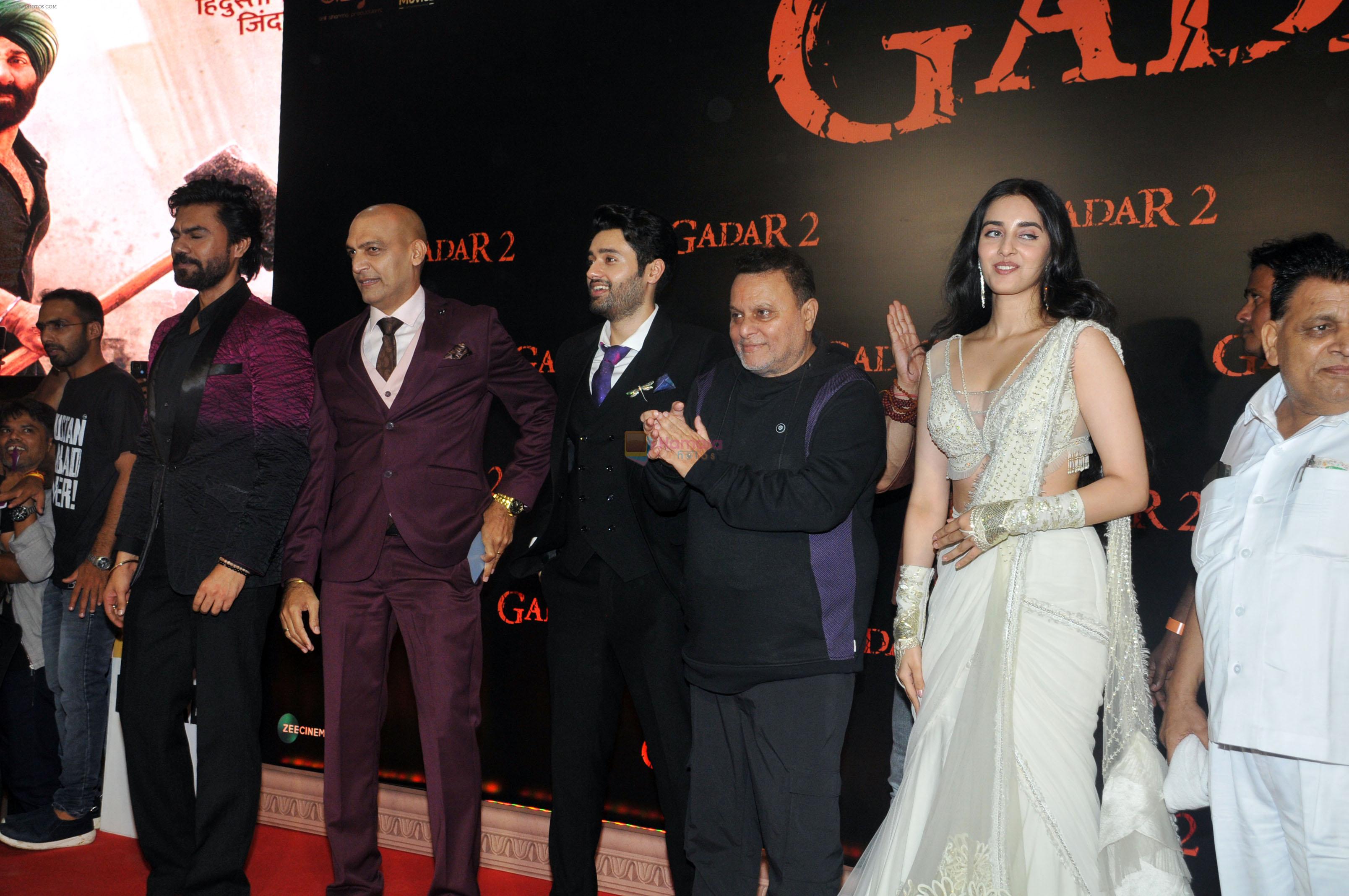 Anil Sharma, Gaurav Chopra, Manish Wadhwa, Simrat Kaur, Utkarsh Sharma at the Grand Premiere of Film Gadar 2 on 11th August 2023