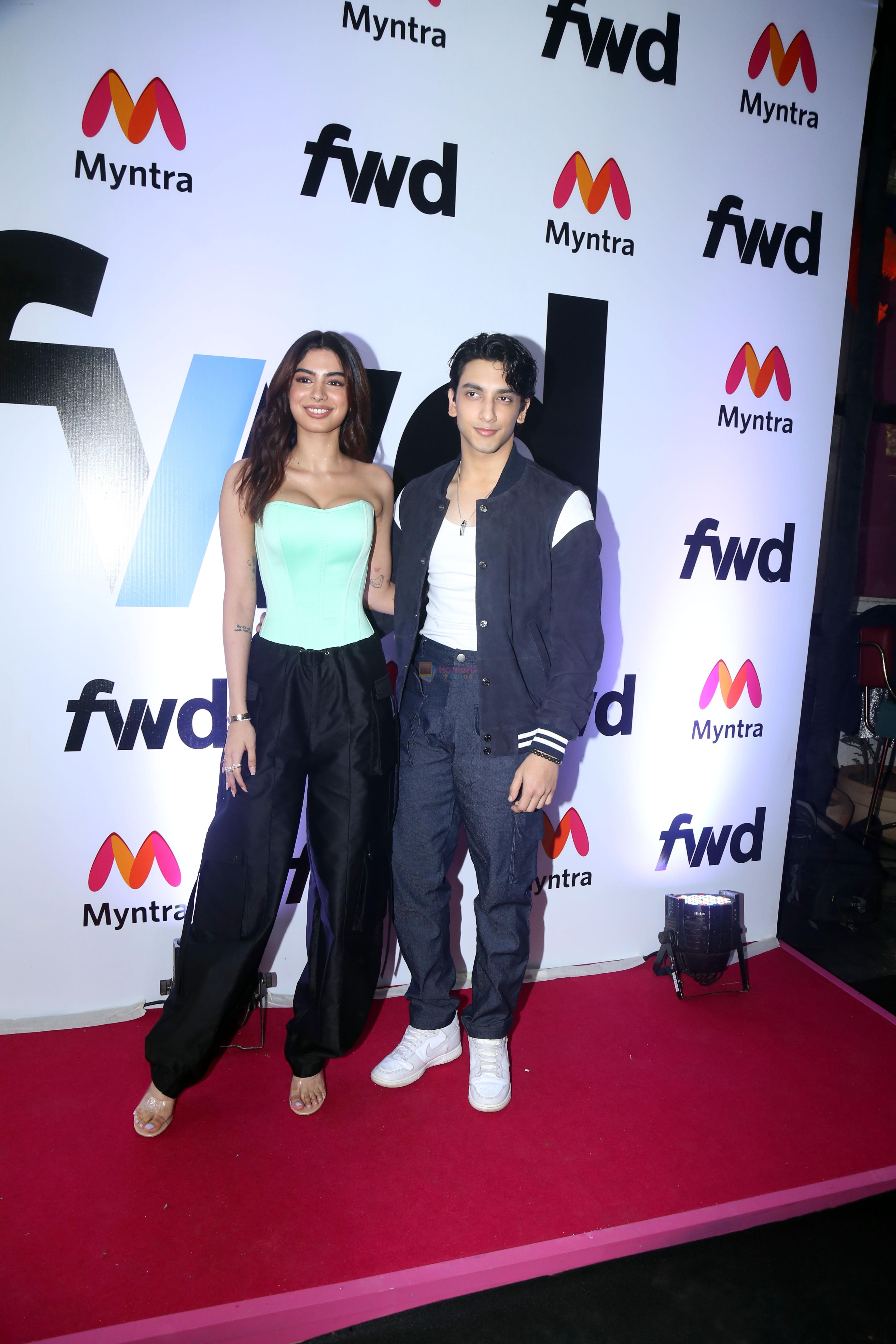 Khushi Kapoor, Vedang Raina on the Pink Carpet of The Myntra Coolest Evening with the Star Fashion Trendsetter on 11th August 2023