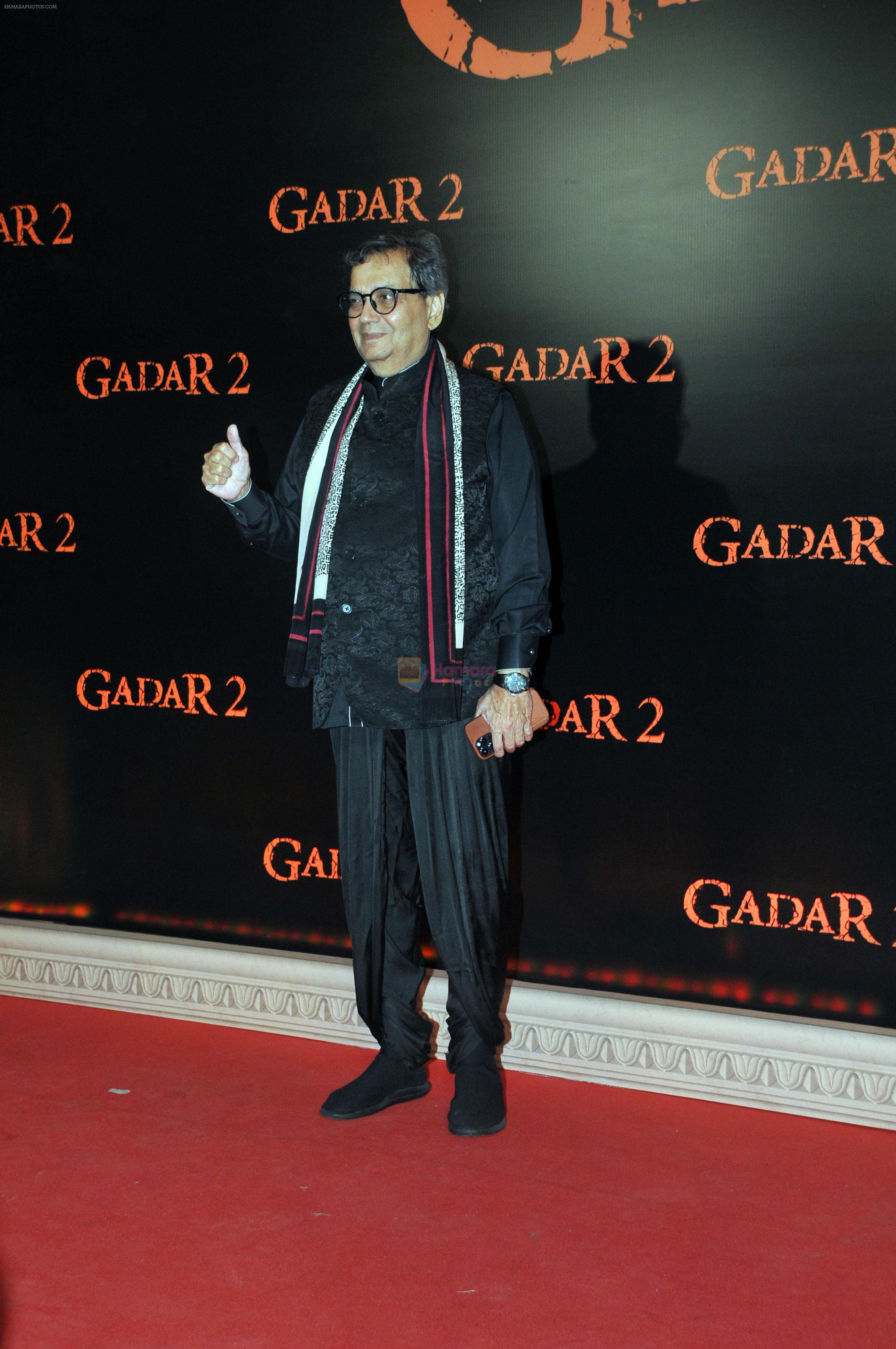 Subhash Ghai at the Grand Premiere of Film Gadar 2 on 11th August 2023