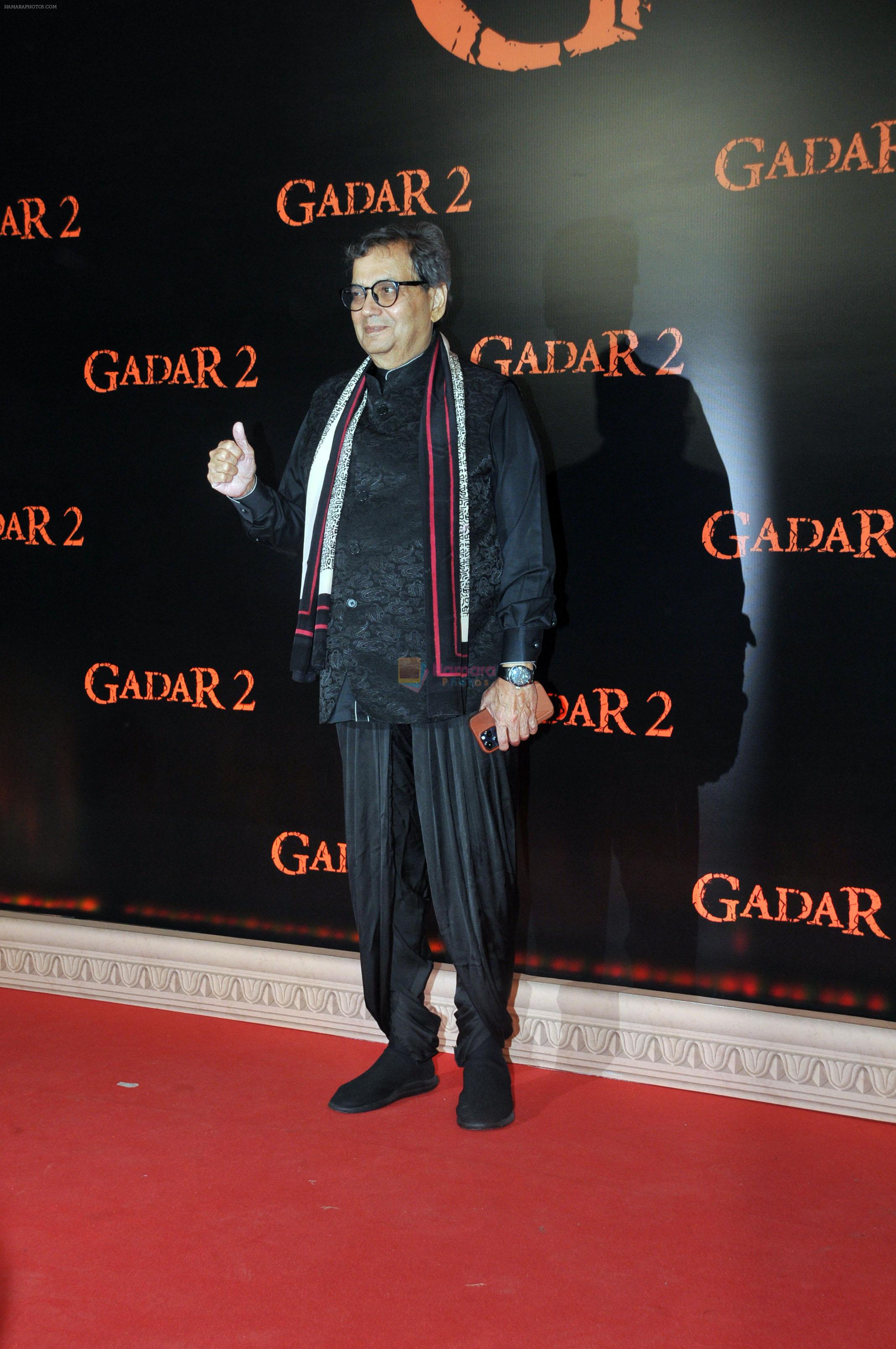 Subhash Ghai at the Grand Premiere of Film Gadar 2 on 11th August 2023
