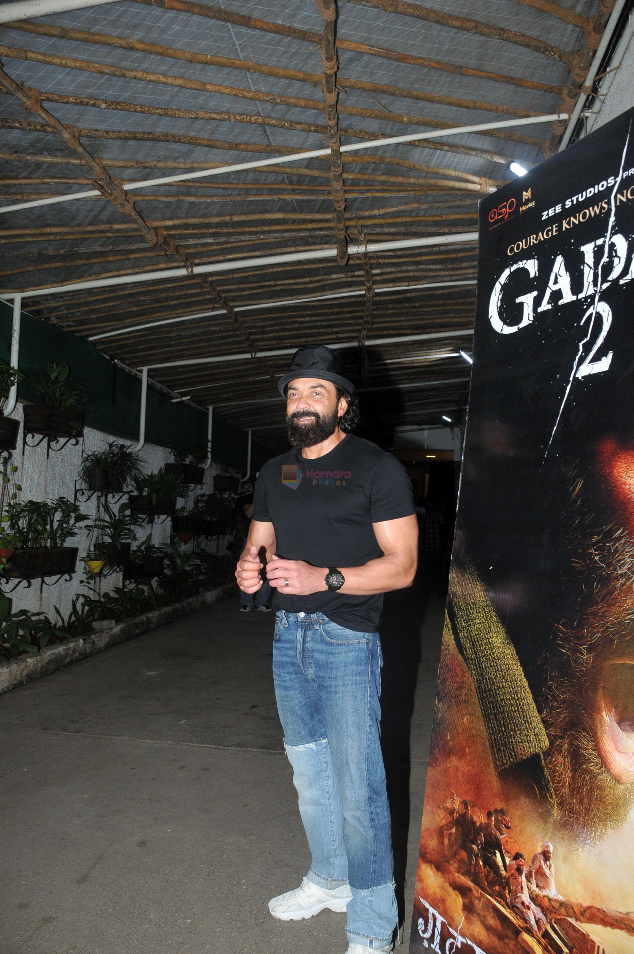 Bobby Deol at the Special Screening of Film Gadar 2 at Sunny Super Sound on 12th August 2023