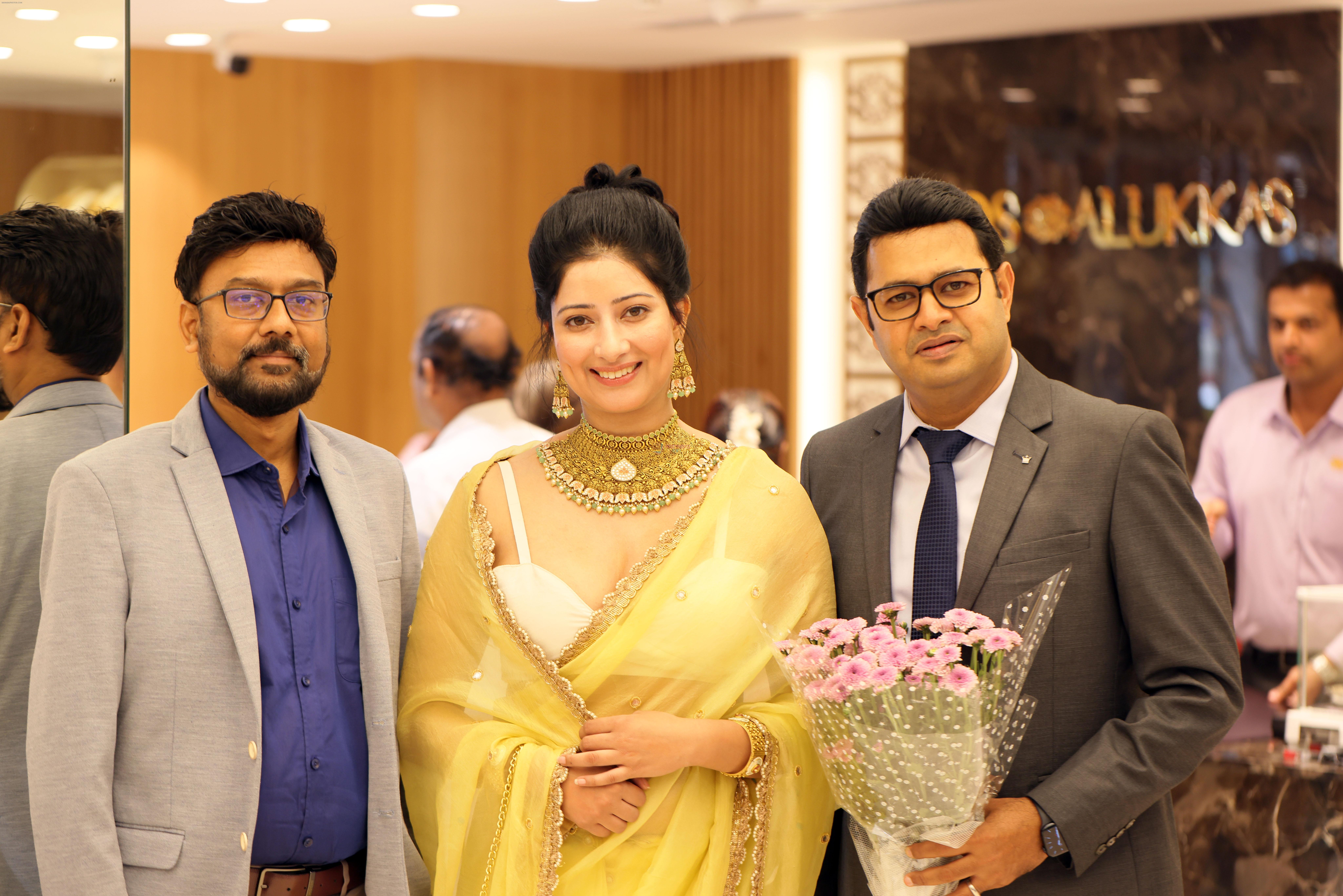 Niharica Raizada The Star of The Show at The Grand Opening of Jos Alukkas Jewellery store in Bangalore on 14 August 2023