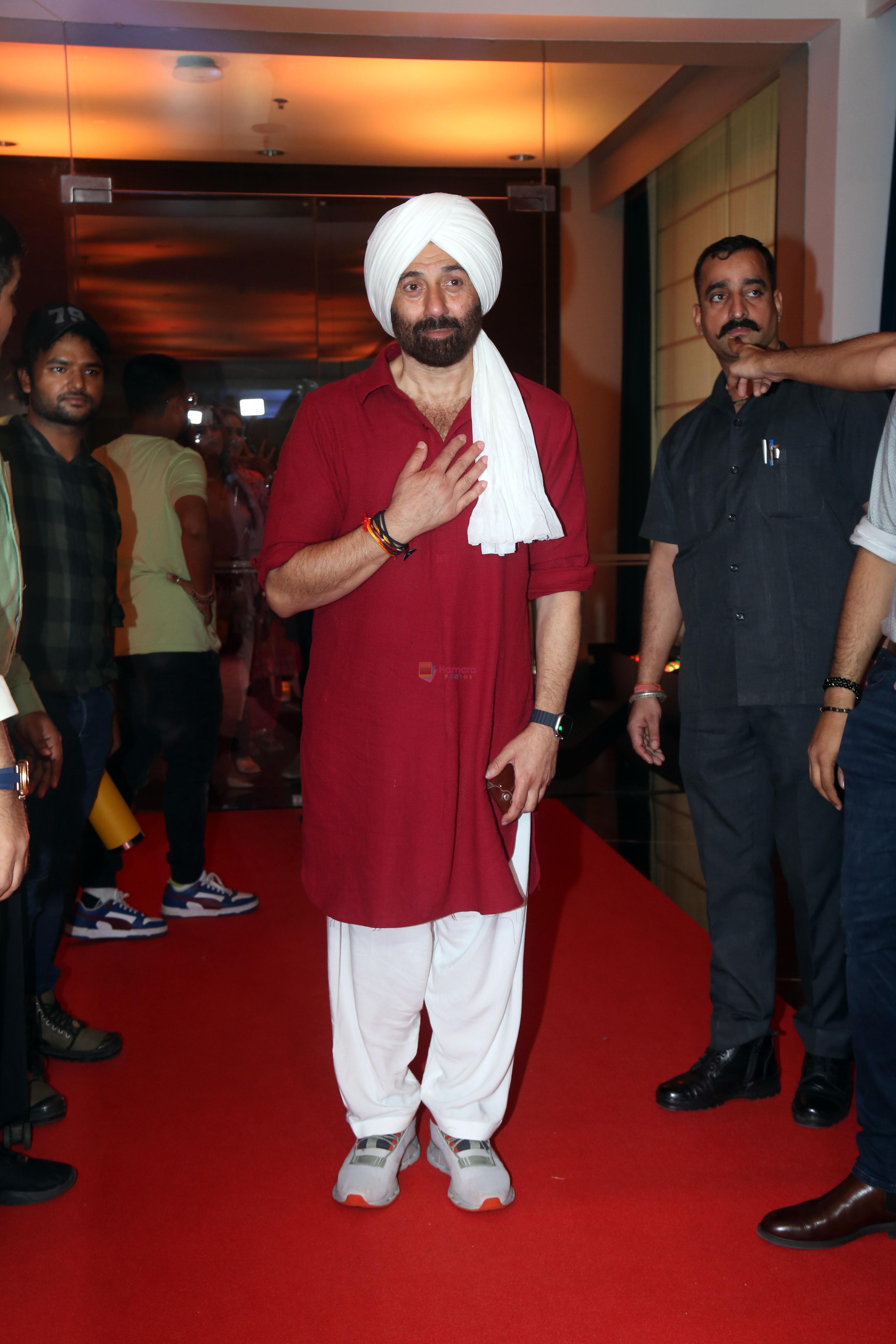 Sunny Deol at Gadar 2 press conference on 14th August 2023