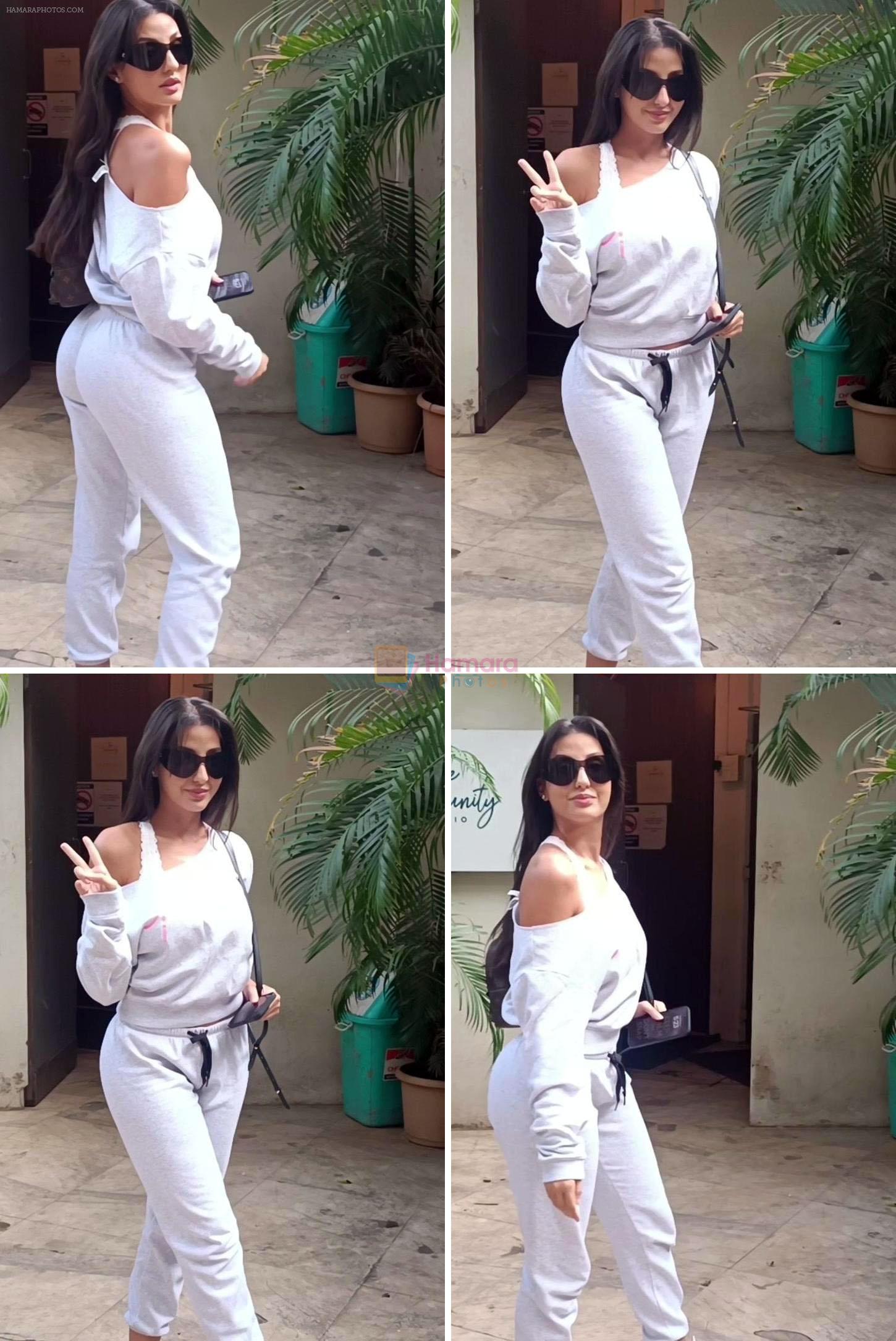 Nora Fatehi Spotted Outside Dance Class In Santacruz on 15th August 2023